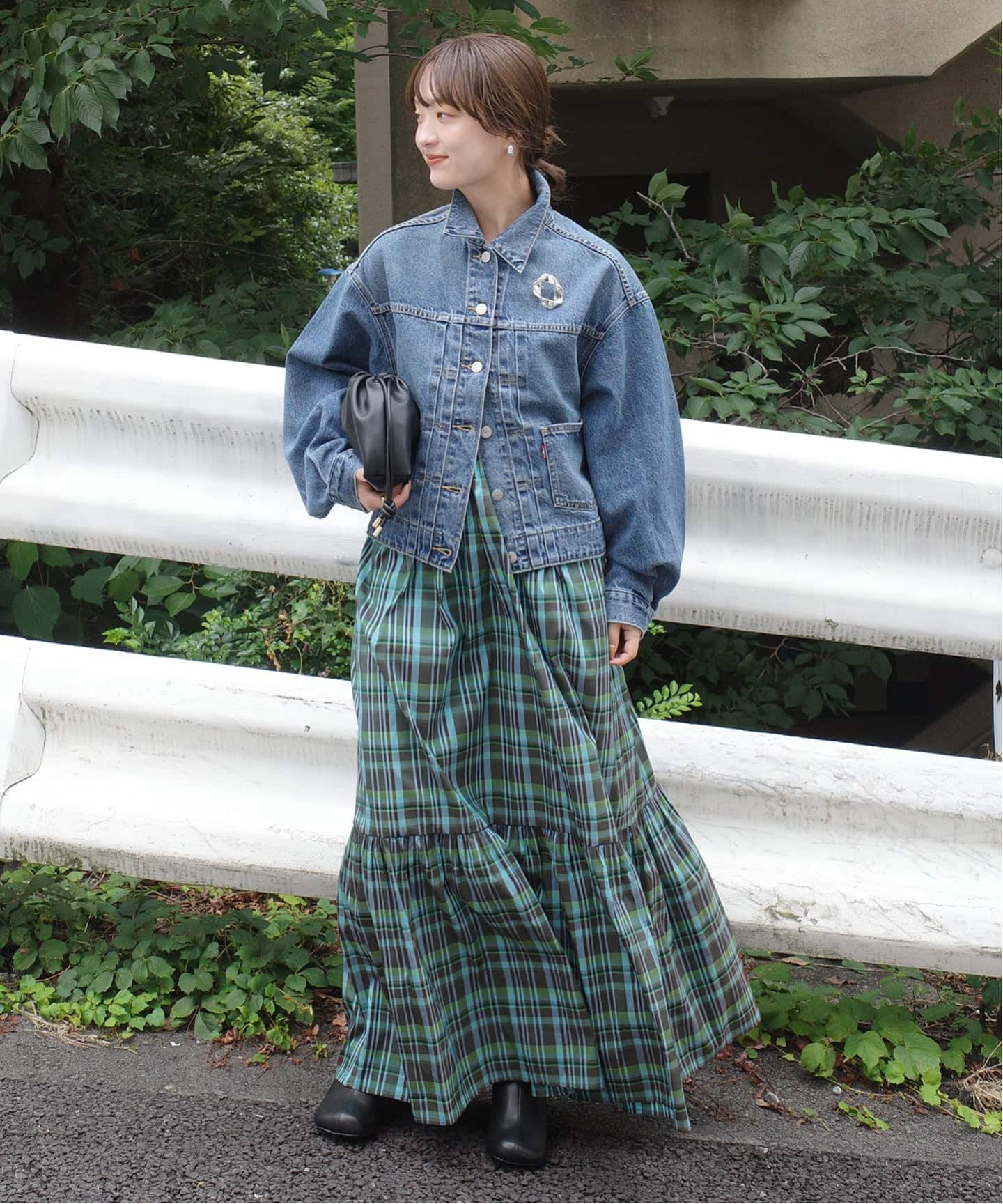 sara mallika/サラ マリカ マドラスチェックドレス（ワンピース