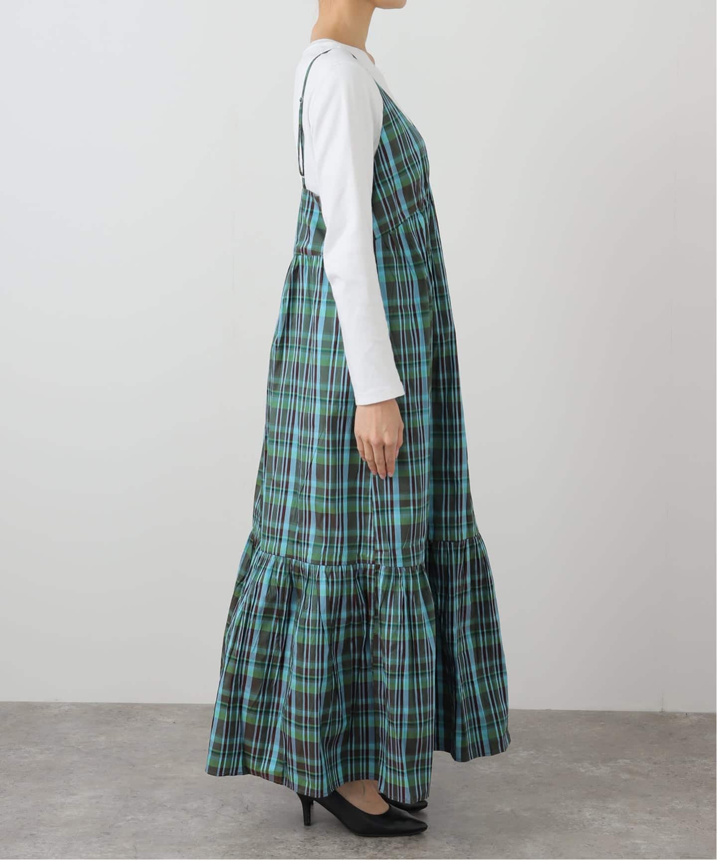 【未使用】Sara Mallika ワンピース セール】Sara mallika/COTTON VOILE LACE PINTUCKDRESS