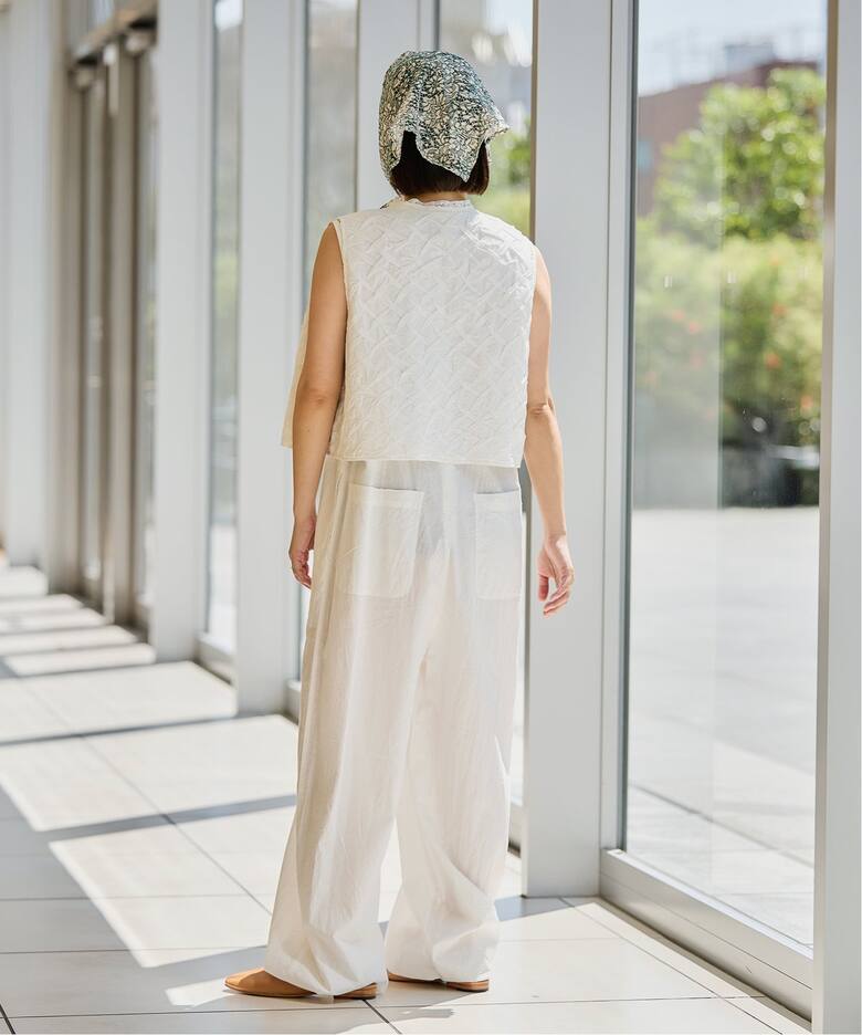 IENA LA BOUCLE カットワークレースオールインワン（つなぎ 