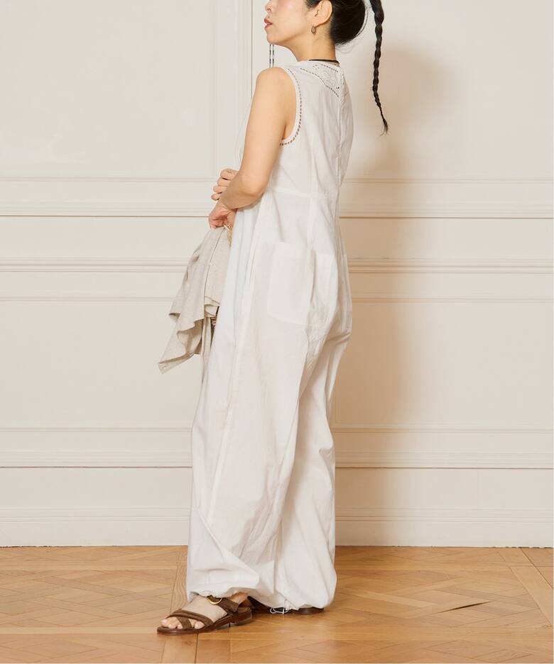 IENA LA BOUCLE カットワークレースオールインワン（つなぎ