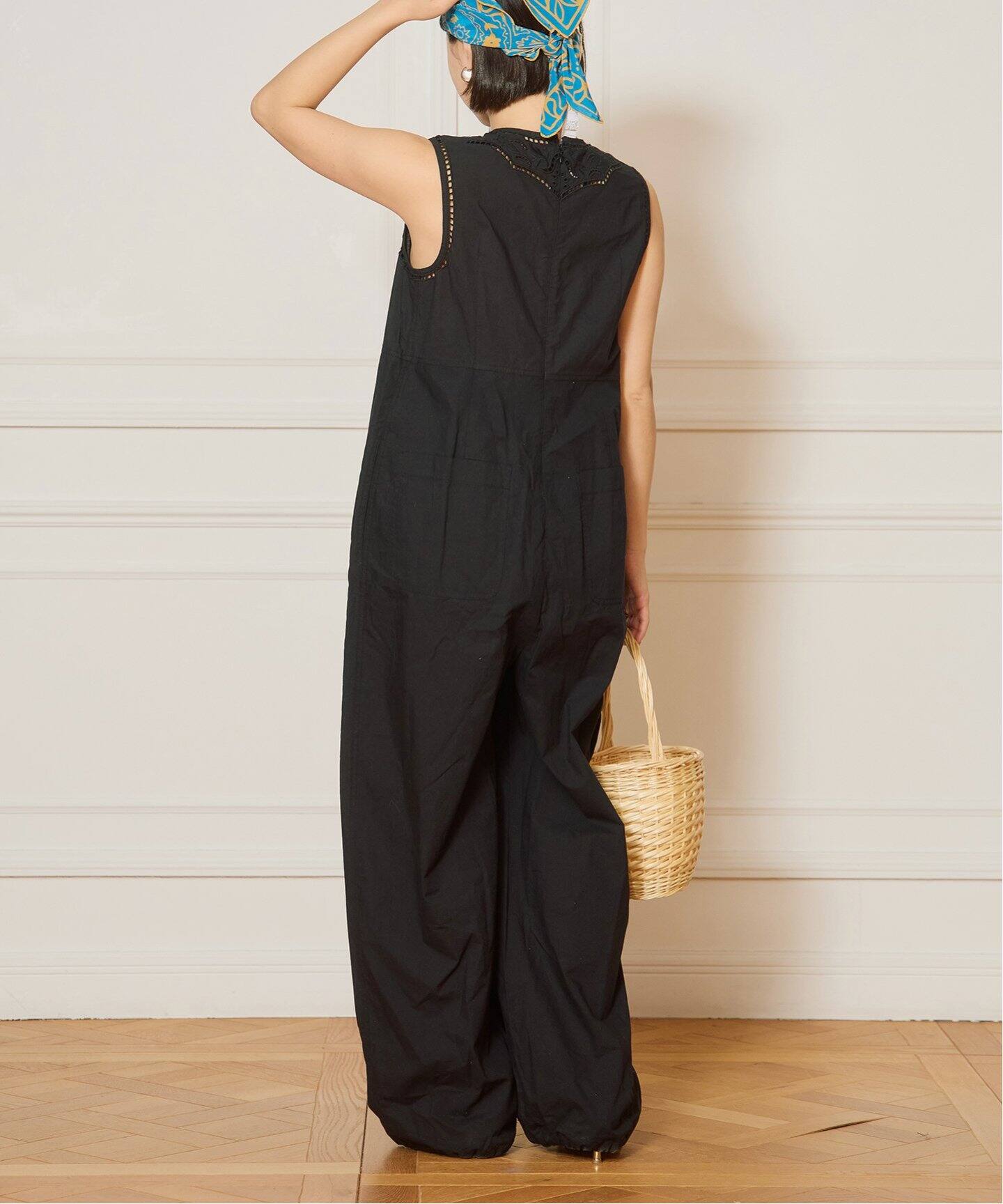 IENA LA BOUCLE カットワークレースオールインワン IENA LA BOUCLE カットワークレースオールインワン（つなぎ
