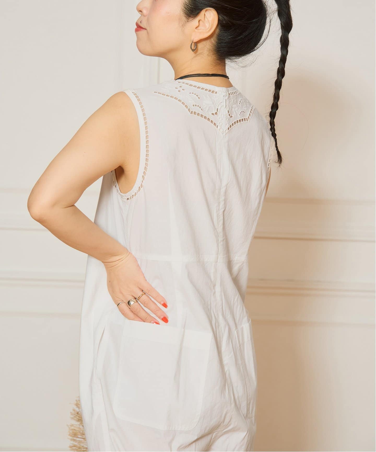 追加予約》IENA LA BOUCLE カットワークレースオールインワン2