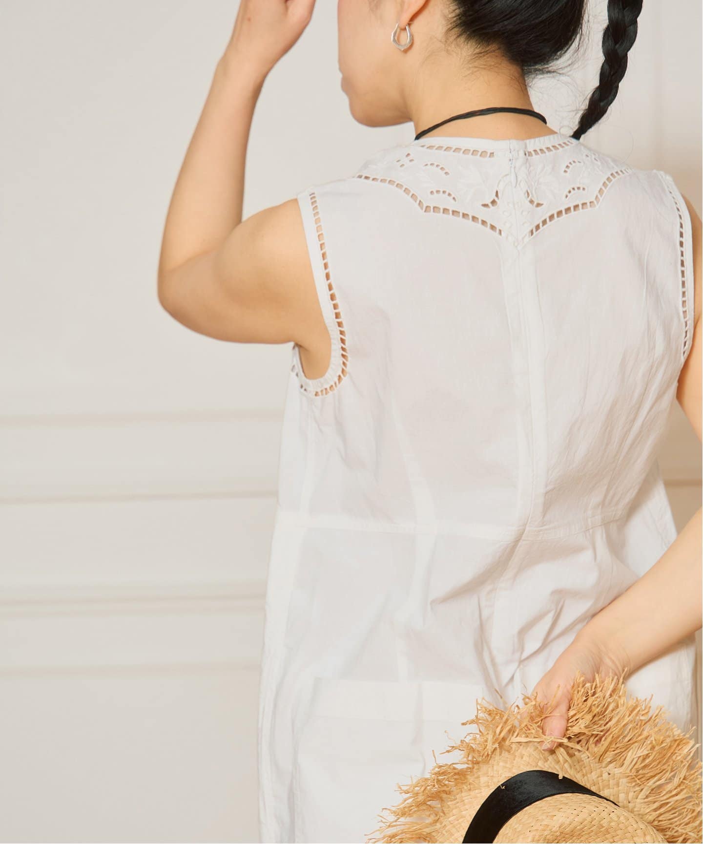 追加》IENA LA BOUCLE カットワークレースオールインワン2