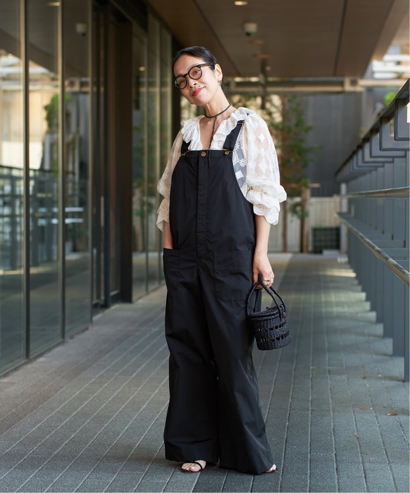 IENA LA BOUCLE デニムオーバーオール 38 IENA LA BOUCLE 撥水ナイロンタフタオーバーオール（サロペット