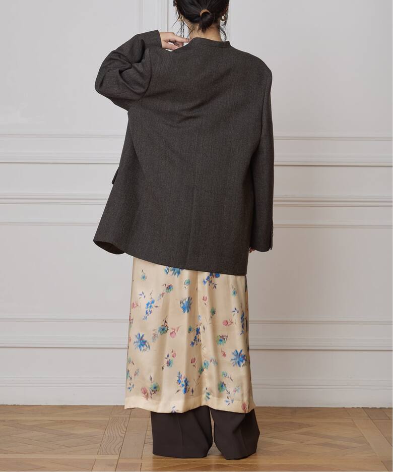 IENA LA BOUCLE ボタニカルプリントキャミソールドレス（ワンピース 
