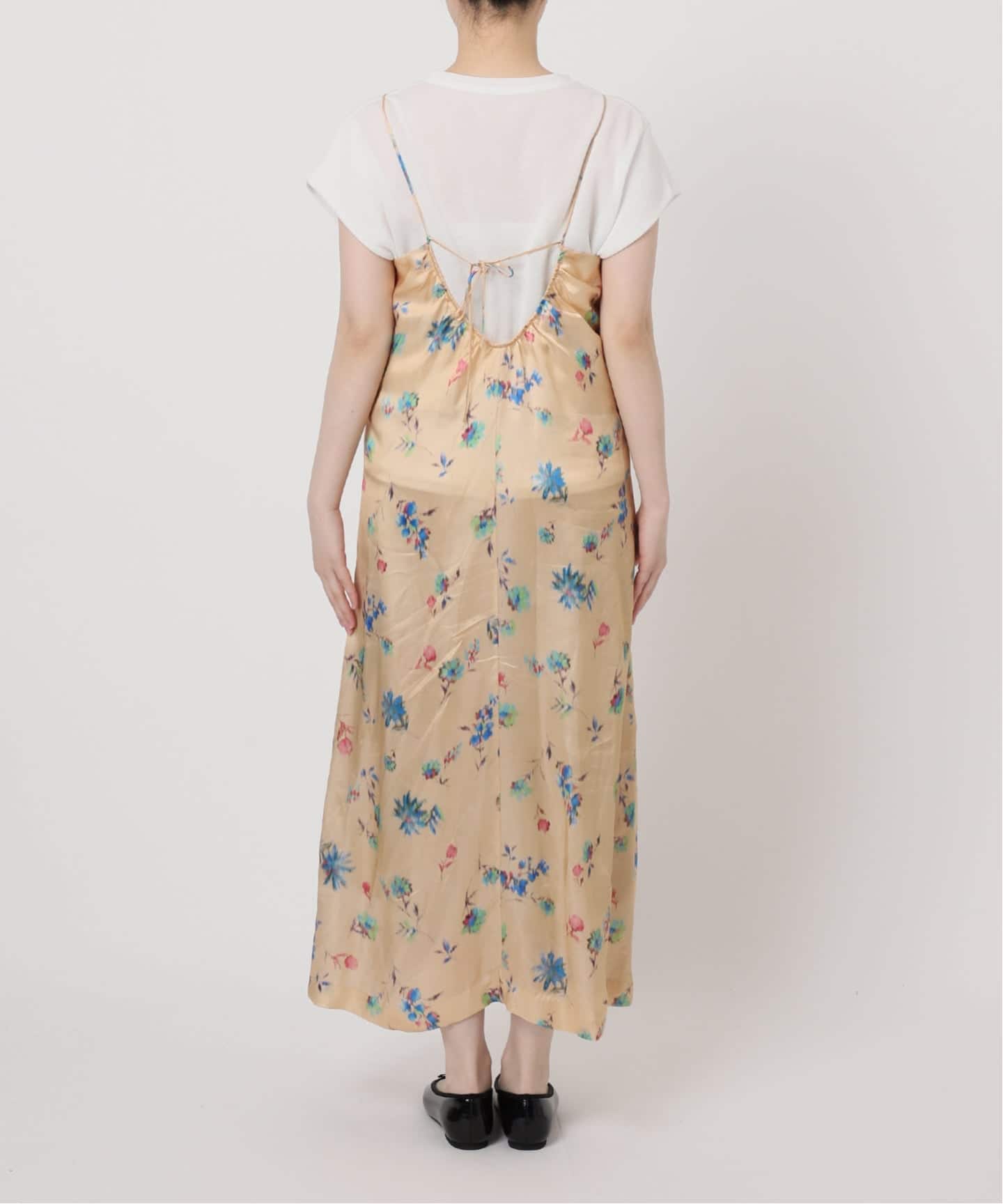 IENA LA BOUCLE ボタニカルプリントキャミソールドレス（ワンピース