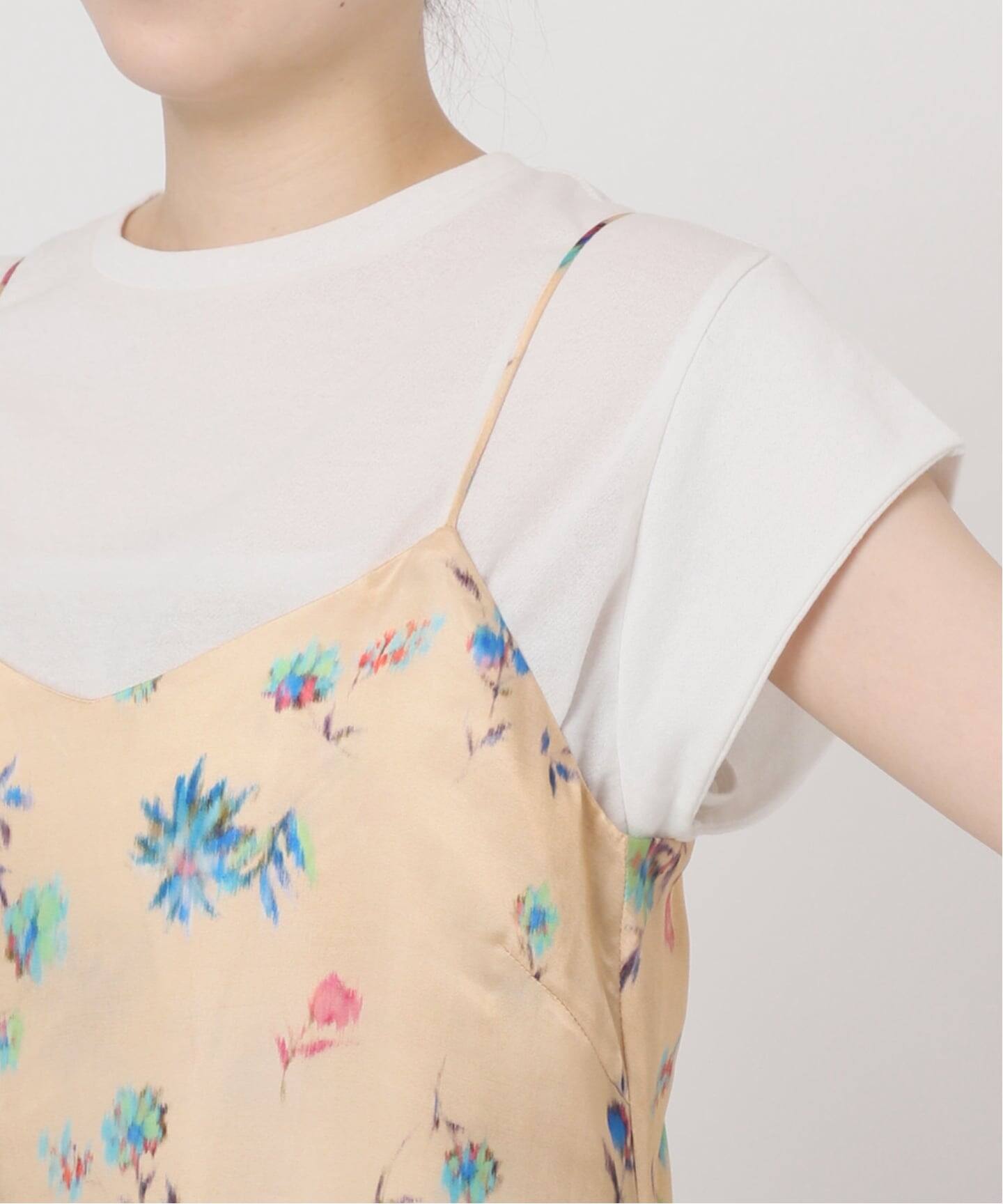 IENA LA BOUCLE ボタニカルプリントキャミソールドレス（ワンピース