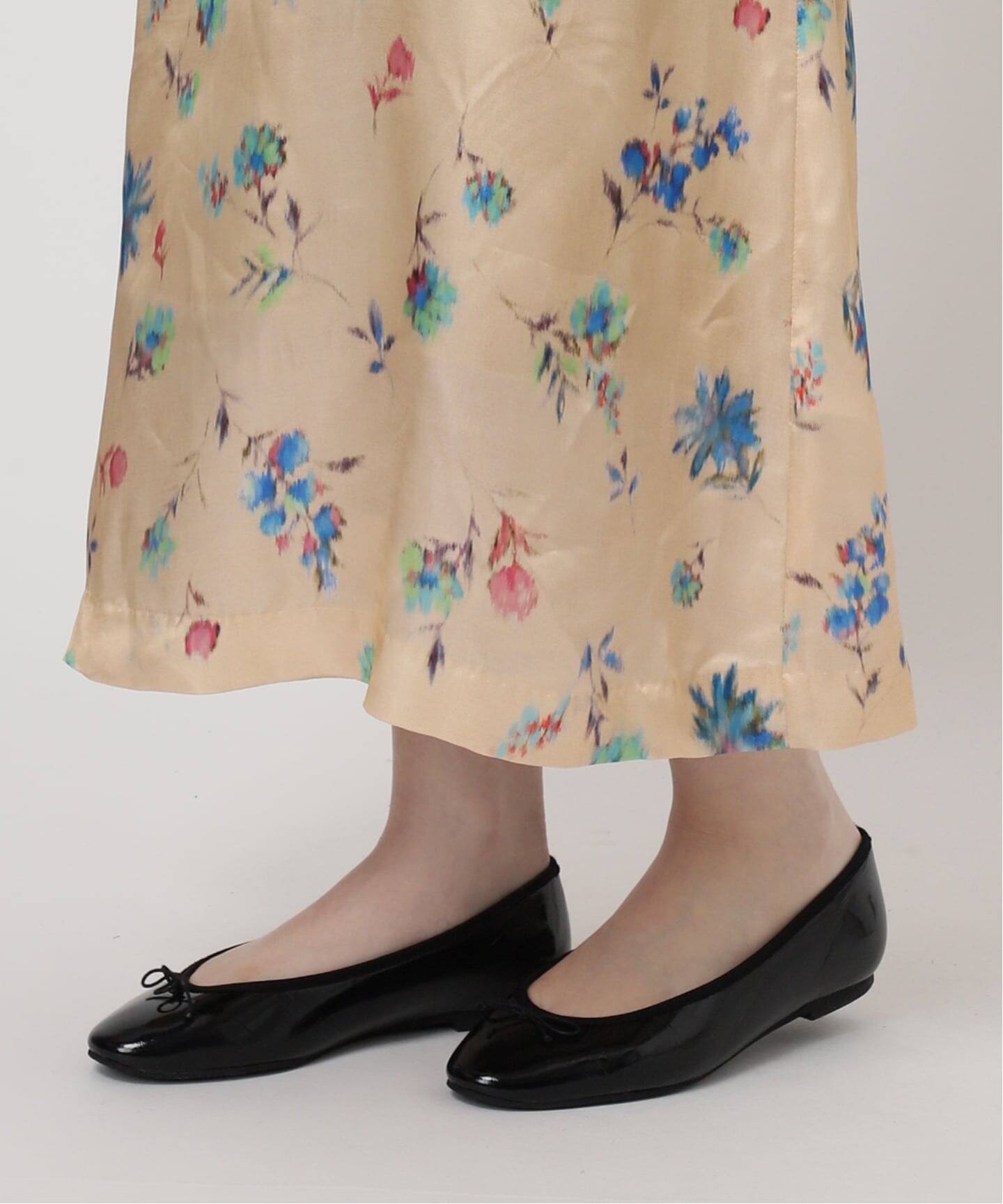 IENA LA BOUCLE ボタニカルプリントキャミソールドレス（ワンピース