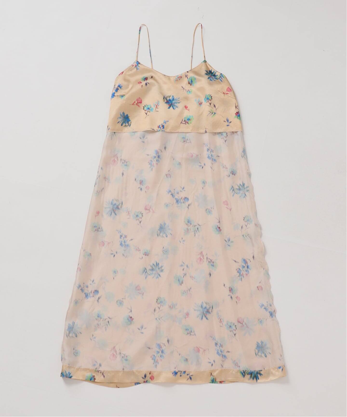 IENA LA BOUCLE ボタニカルプリントキャミソールドレス（ワンピース