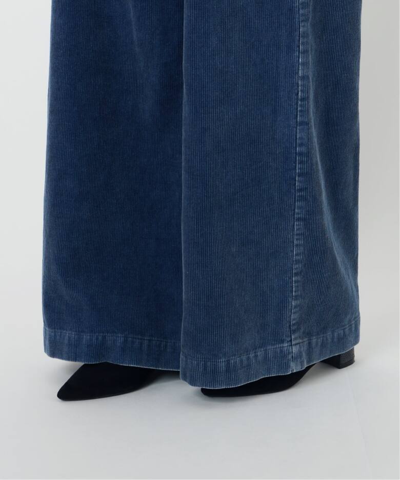 IENA LA BOUCLE インディゴコーデュロイオールインワン（つなぎ 