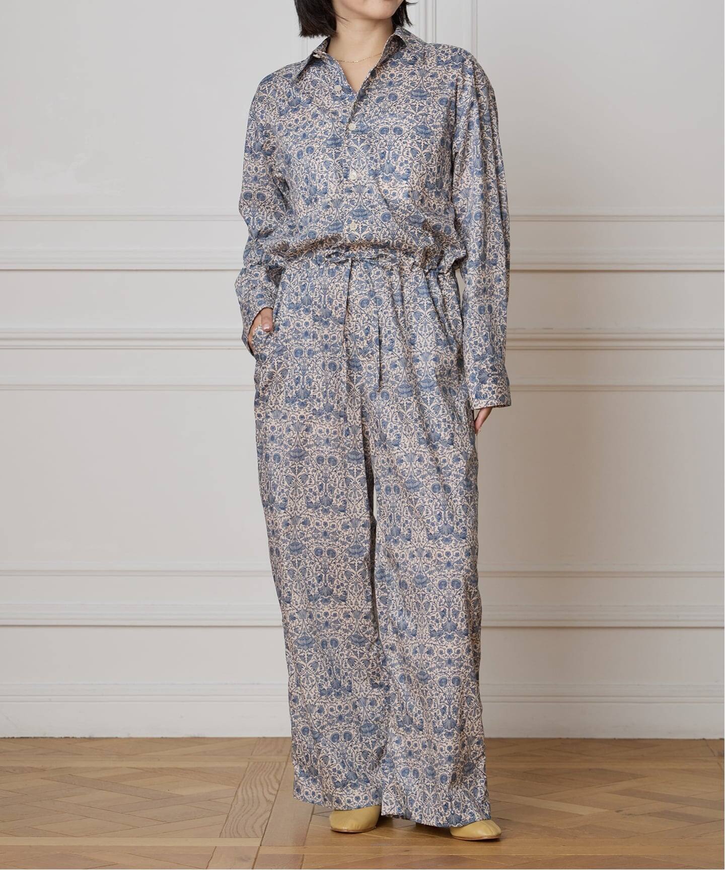 IENA LA BOUCLE LIBERTYコットンローンオールインワン（つなぎ