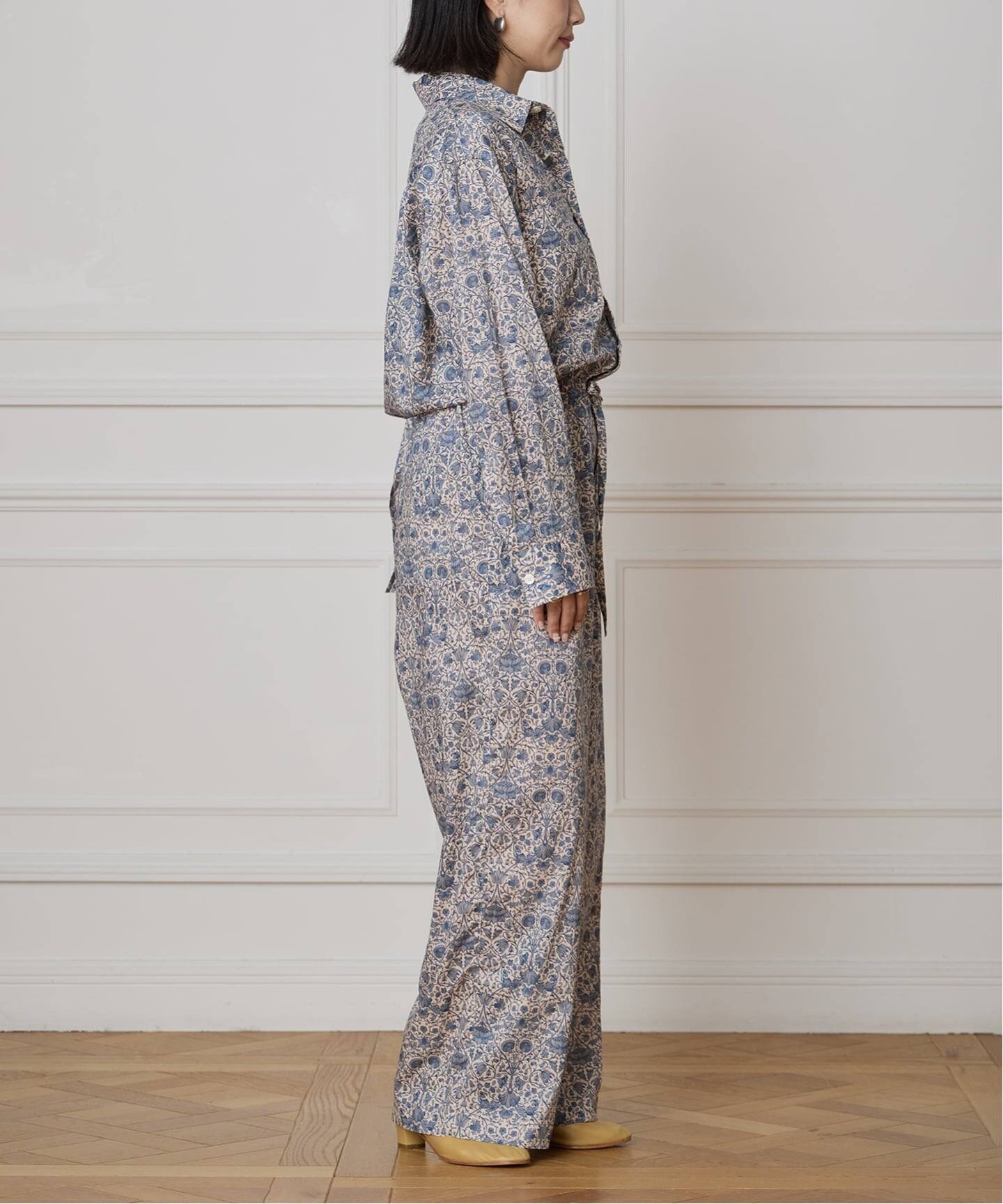 IENA LA BOUCLE LIBERTYコットンローンオールインワン（つなぎ