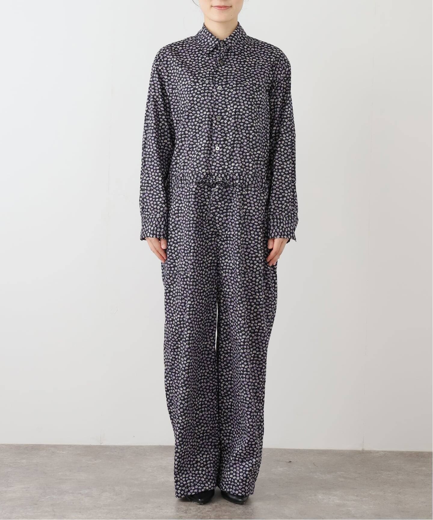 IENA LA BOUCLE LIBERTYコットンローンオールインワン（つなぎ