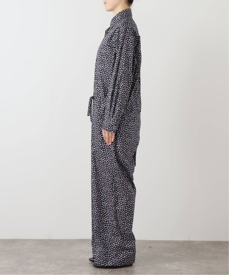 IENA LA BOUCLE LIBERTYコットンローンオールインワン（つなぎ 