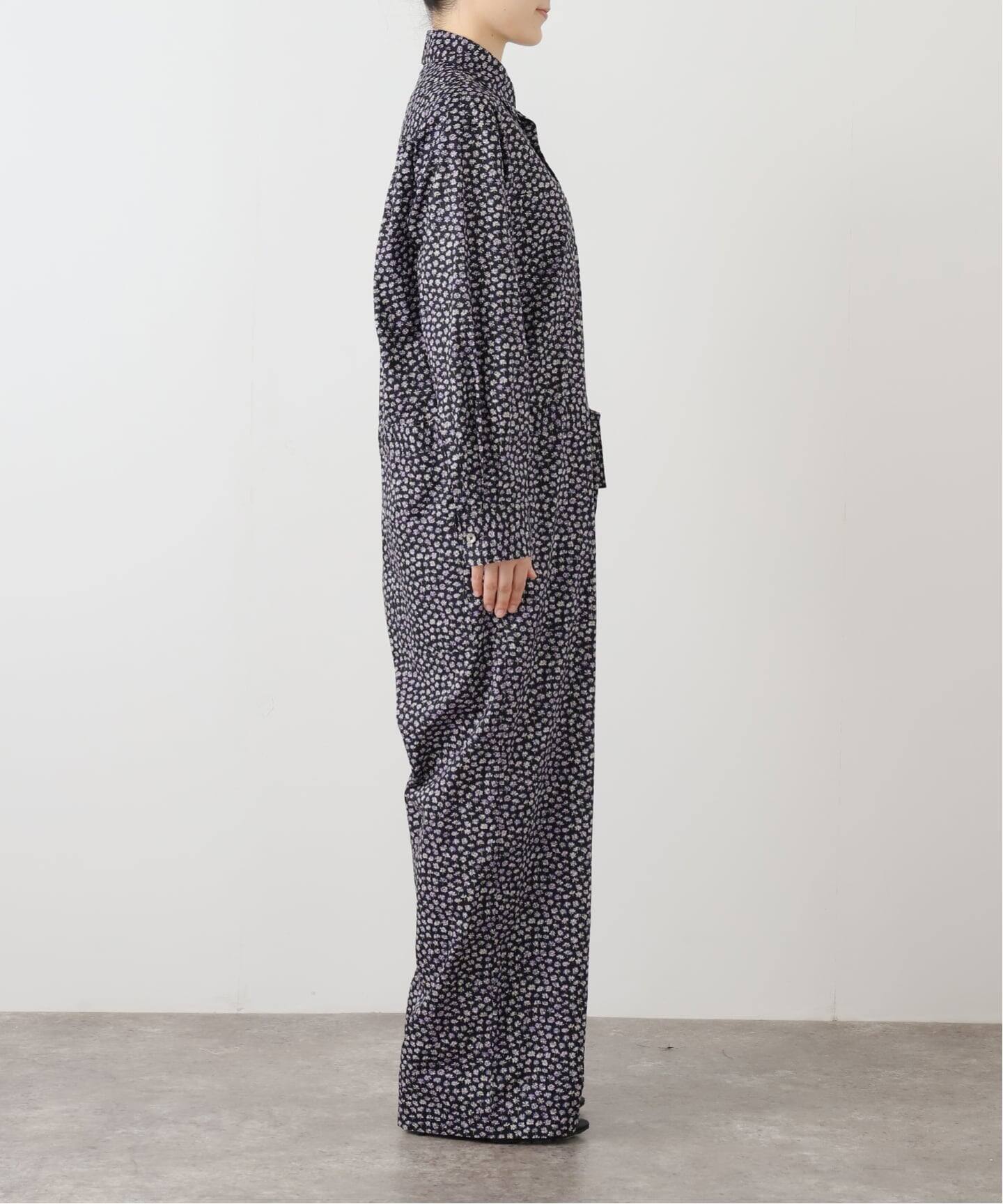 IENA LA BOUCLE LIBERTYコットンローンオールインワン（つなぎ
