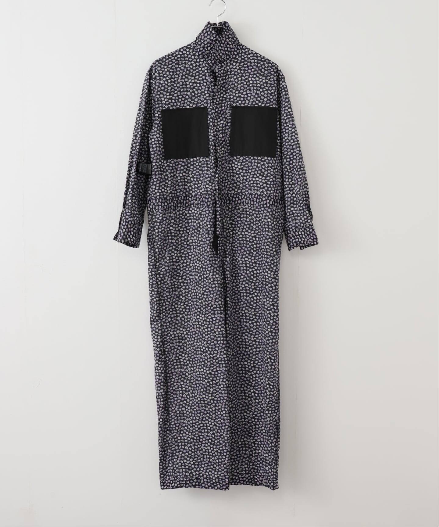 IENA LA BOUCLE LIBERTYコットンローンオールインワン（つなぎ