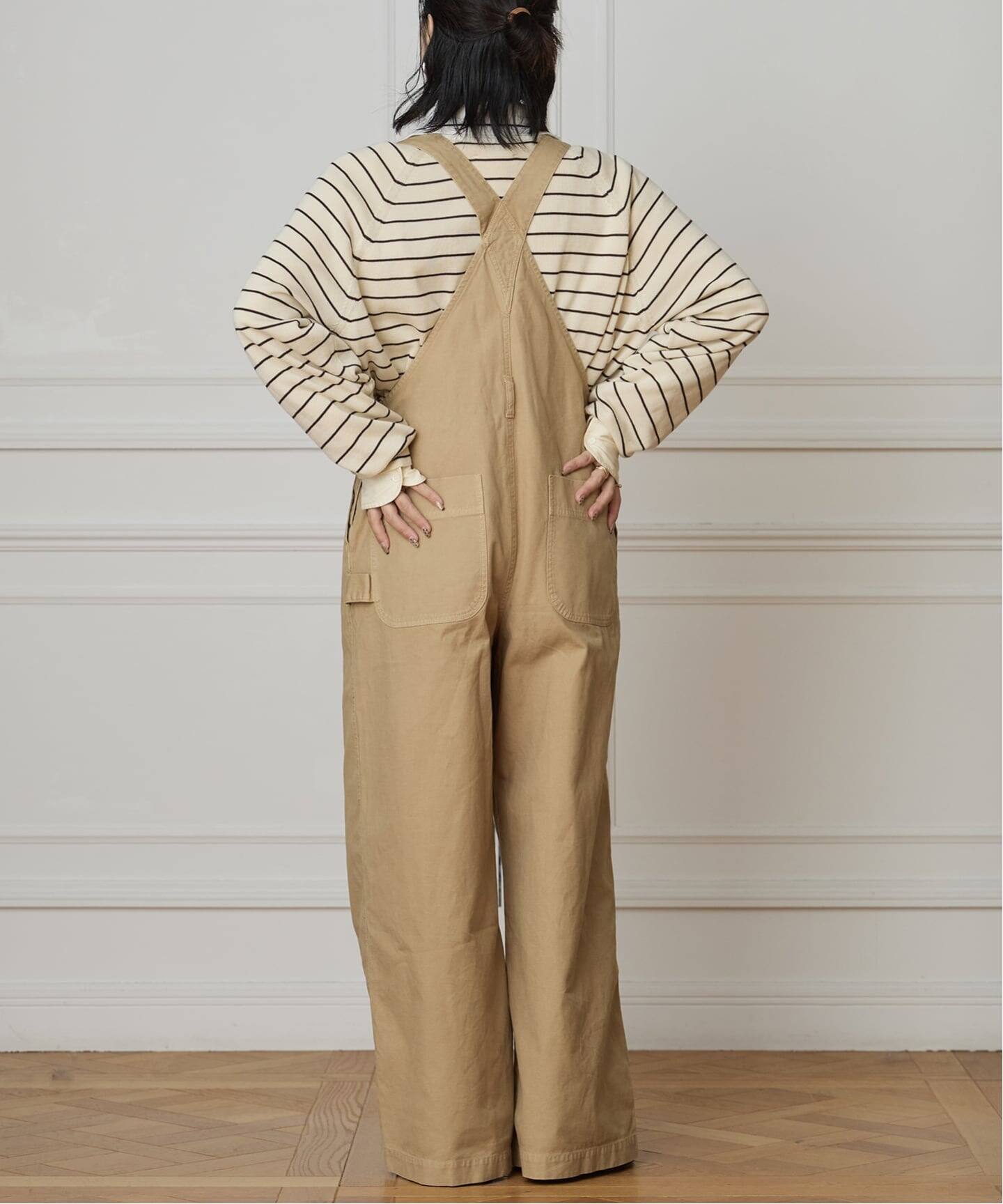 IENA LA BOUCLE コットンダックオーバーオール（サロペット