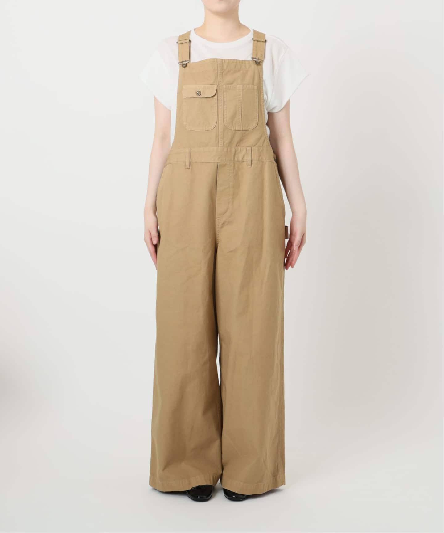IENA LA BOUCLE コットンダックオーバーオール（サロペット