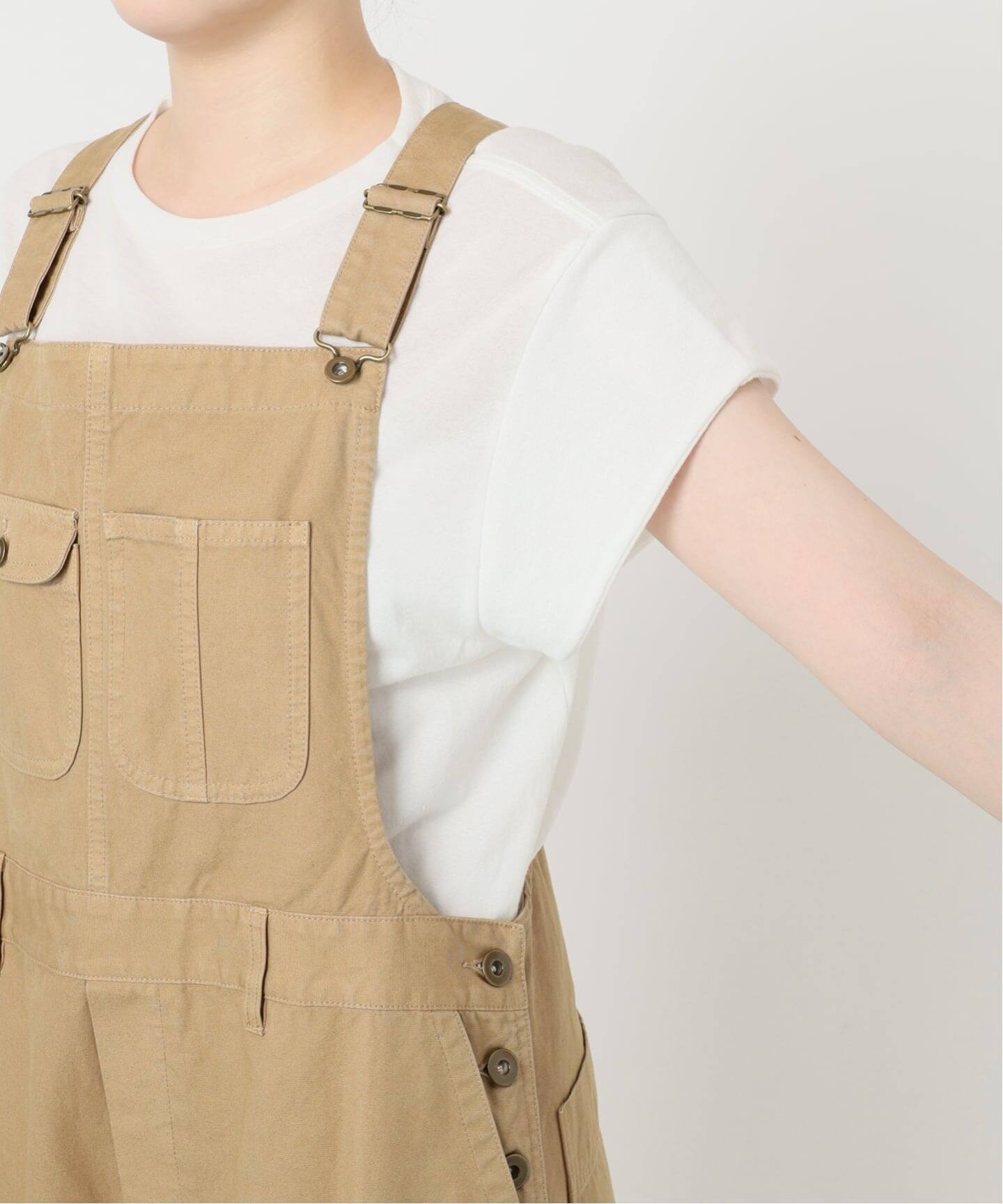 IENA LA BOUCLE コットンダックオーバーオール（サロペット