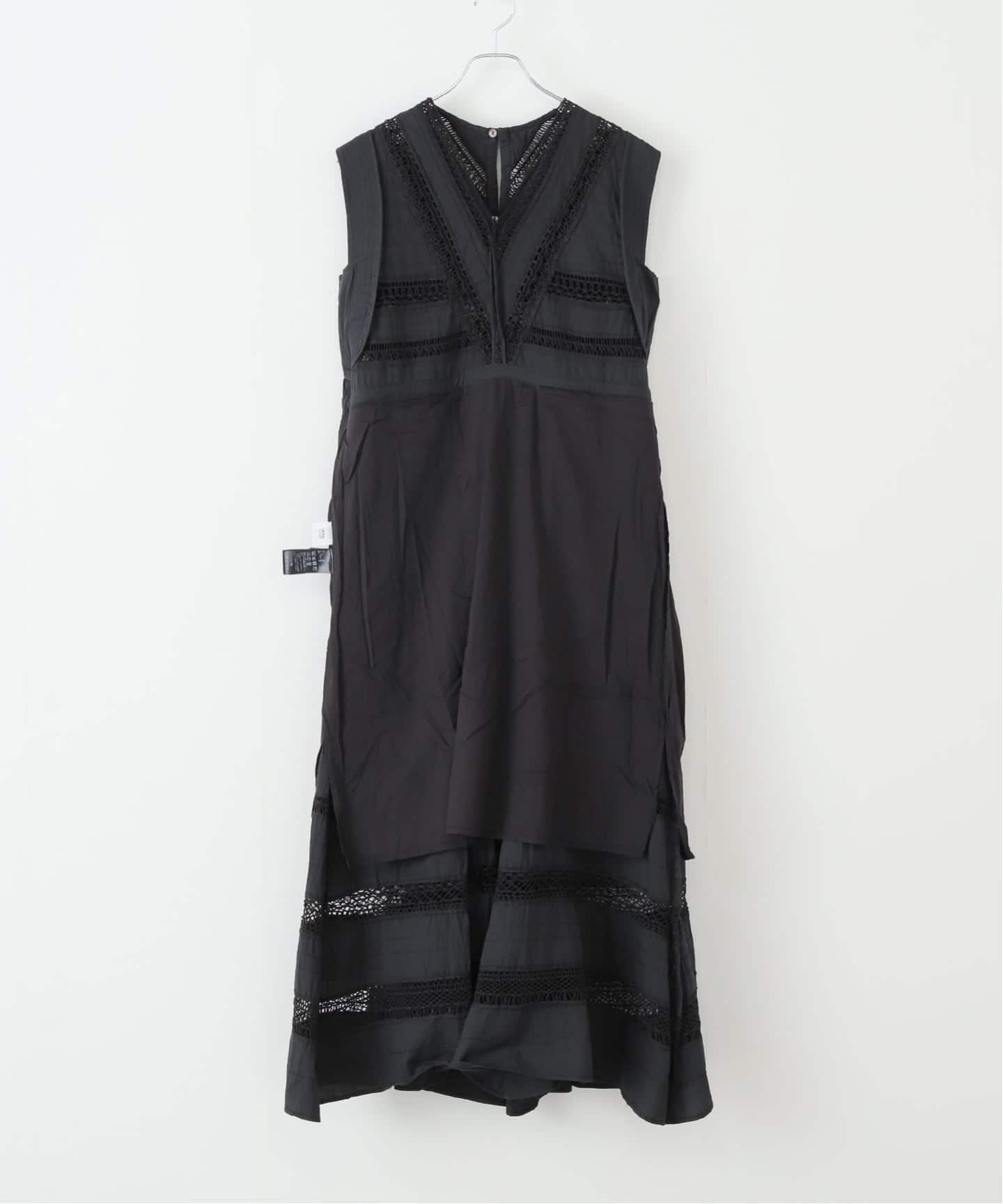 IÉNA LA BOUCLE イエナラブークル レースワンピース IENA LA BOUCLE cotton ラインレースワンピース（ワンピース