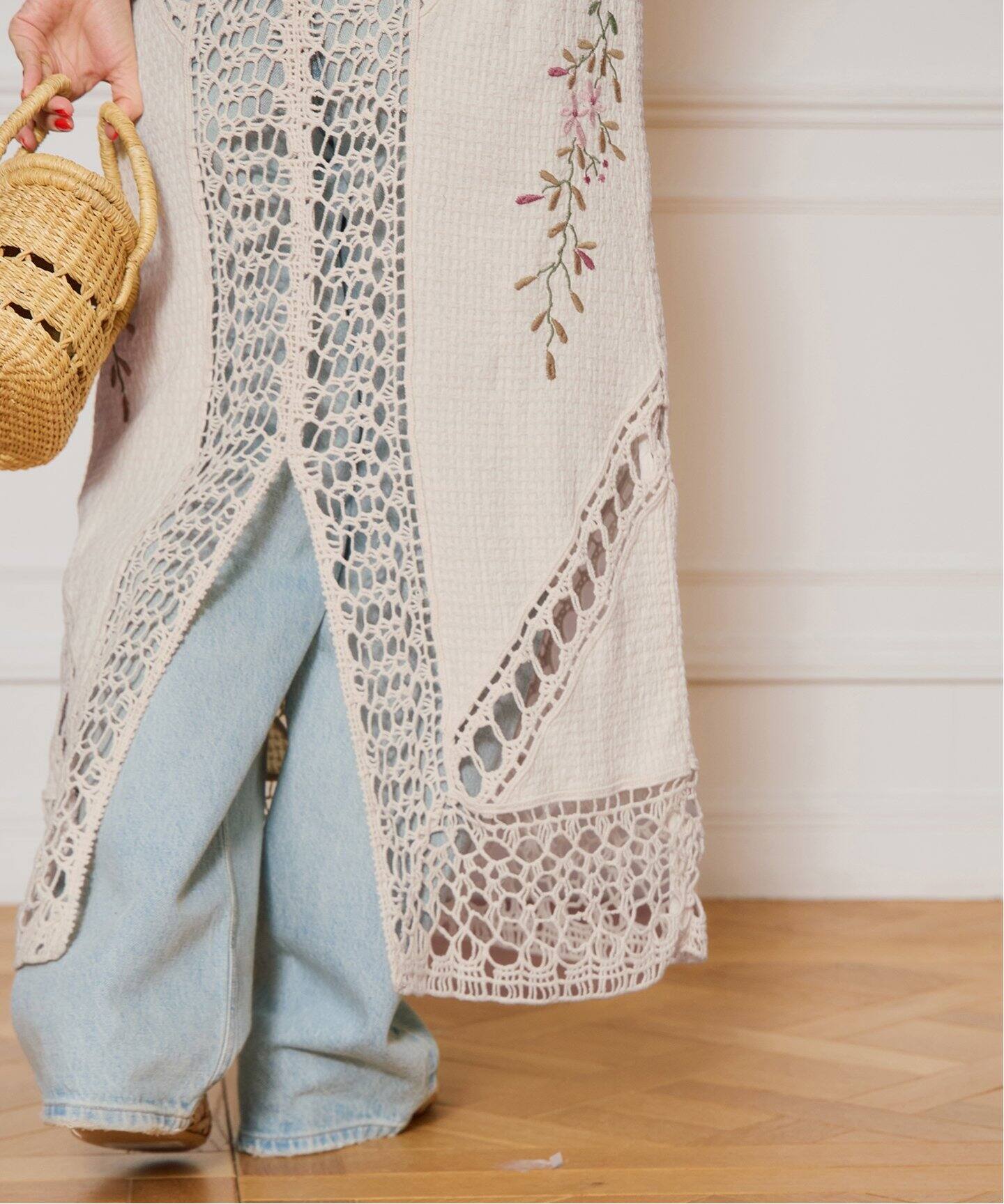 IENA LA BOUCLE クロシェMIXワンピース（ワンピース）｜IENA（イエナ  