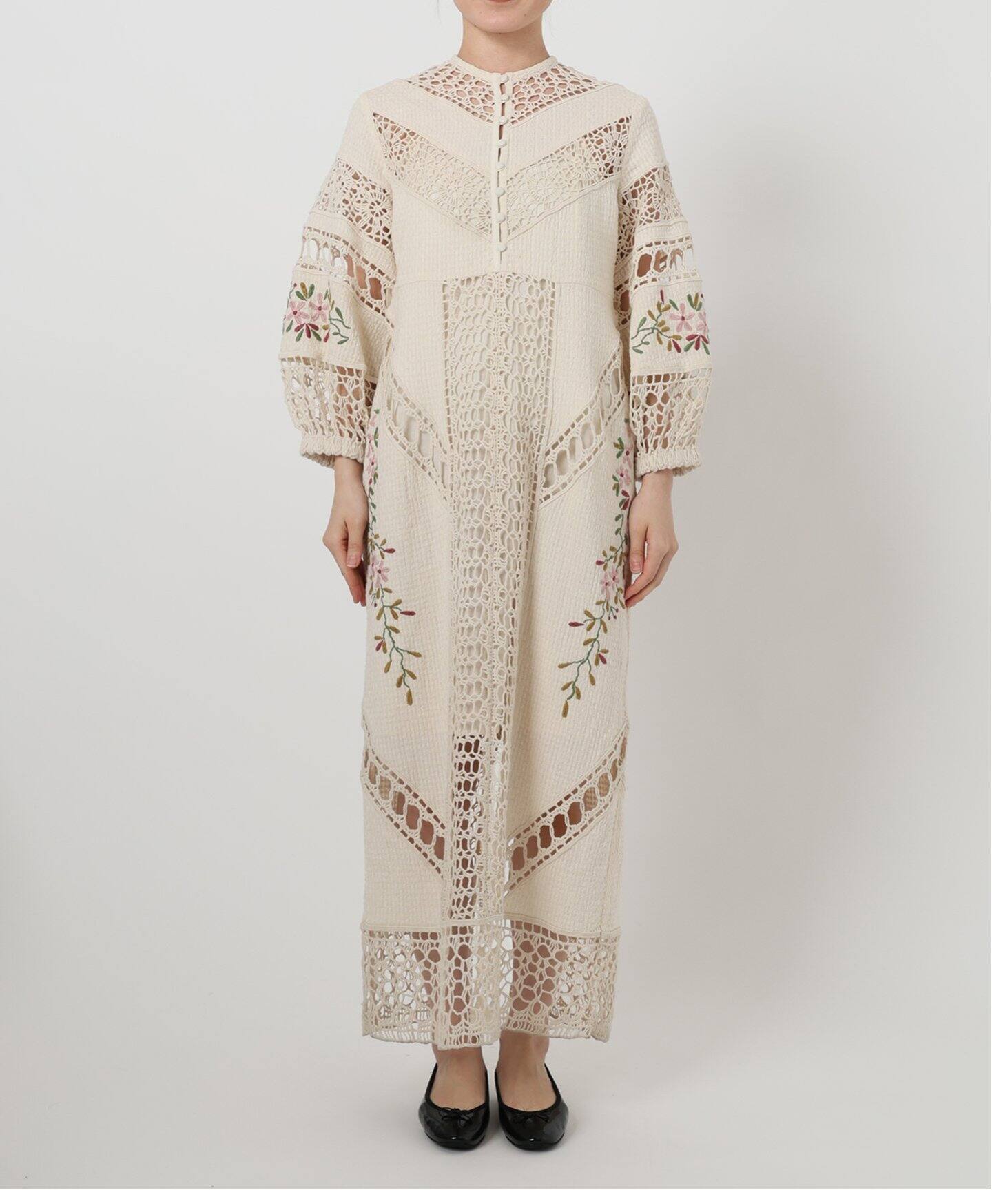 IENA LA BOUCLE クロシェMIXワンピース（ワンピース）｜IENA（イエナ  