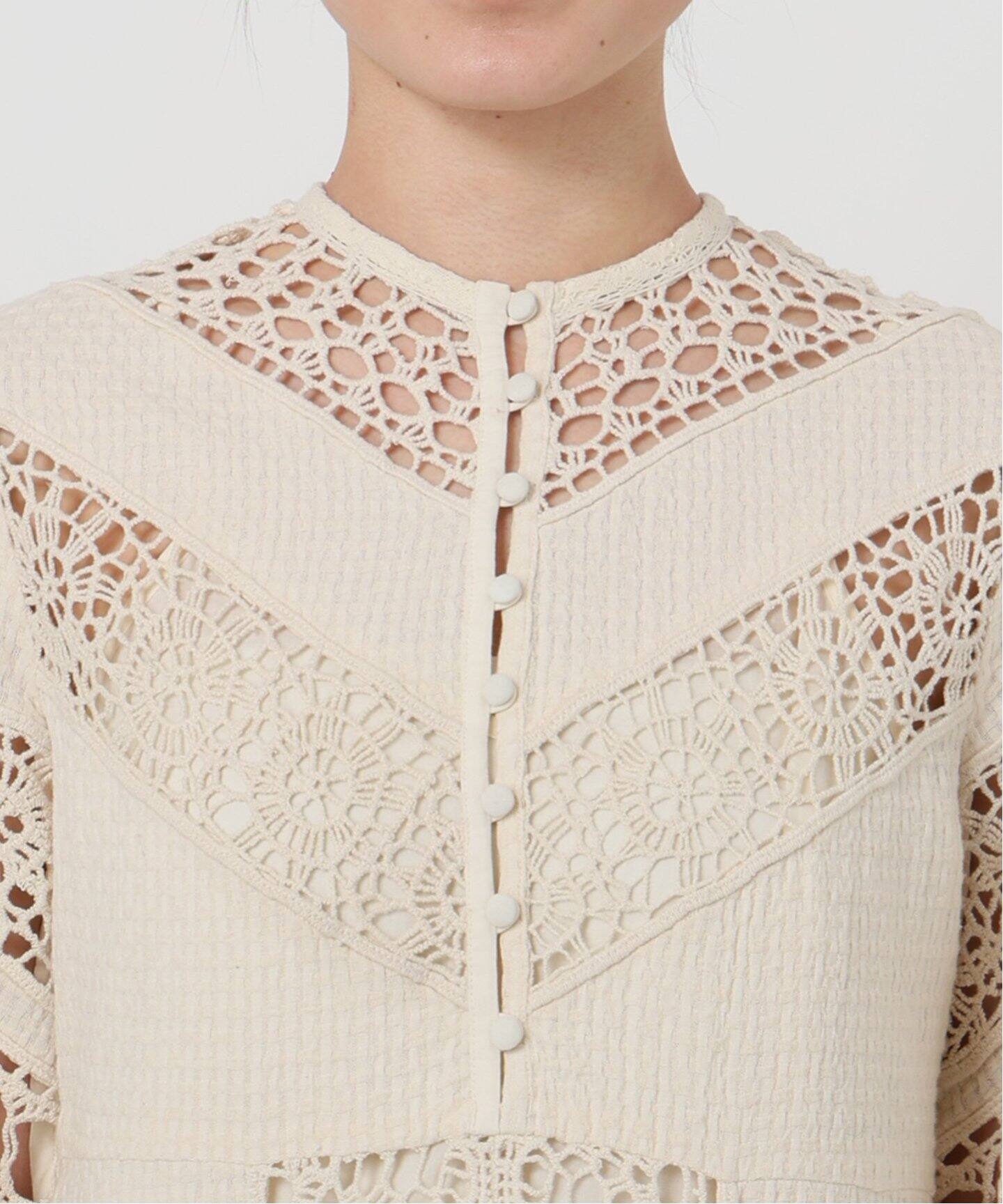 IENA LA BOUCLE クロシェMIXワンピース（ワンピース）｜IENA（イエナ  