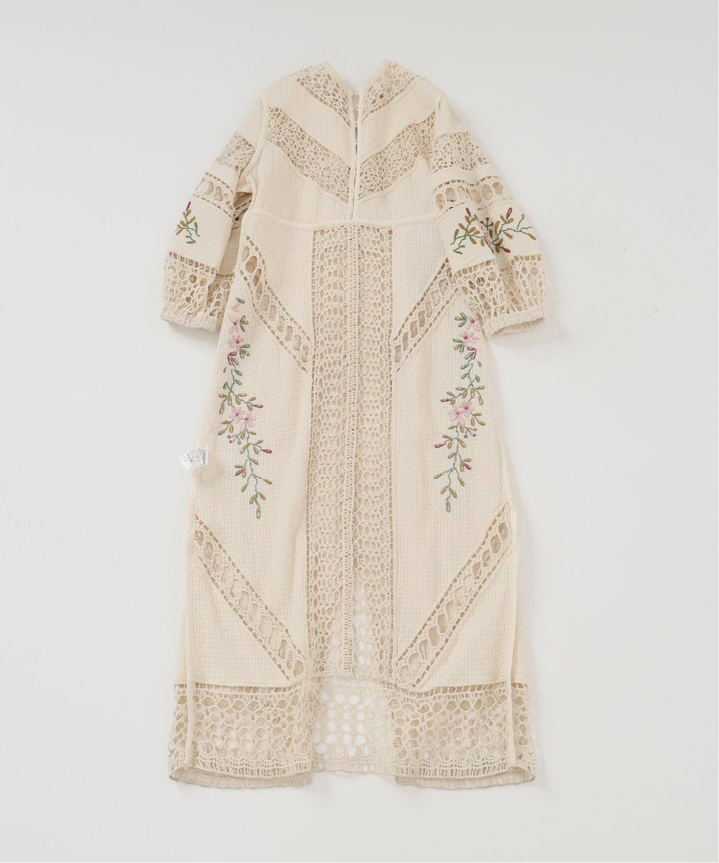 IENA LA BOUCLE クロシェMIXワンピース