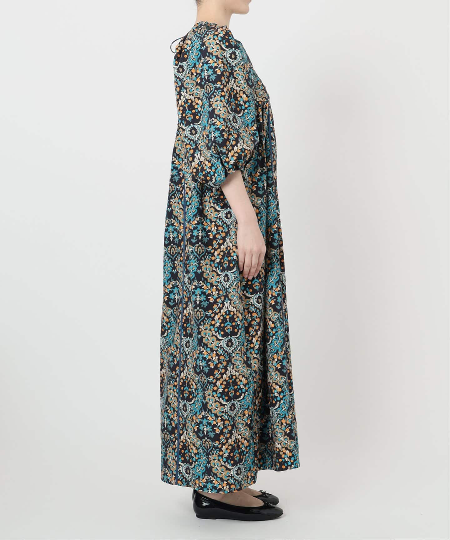 IENA LA BOUCLE モザイクプリントワンピース