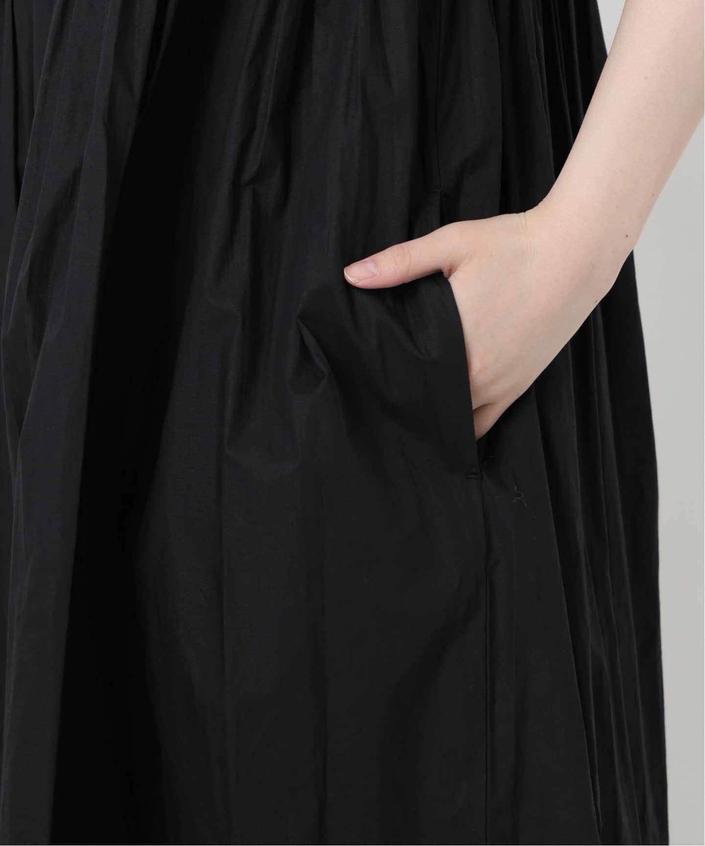 IENA LA BOUCLE ギャザーオールインワン（つなぎ