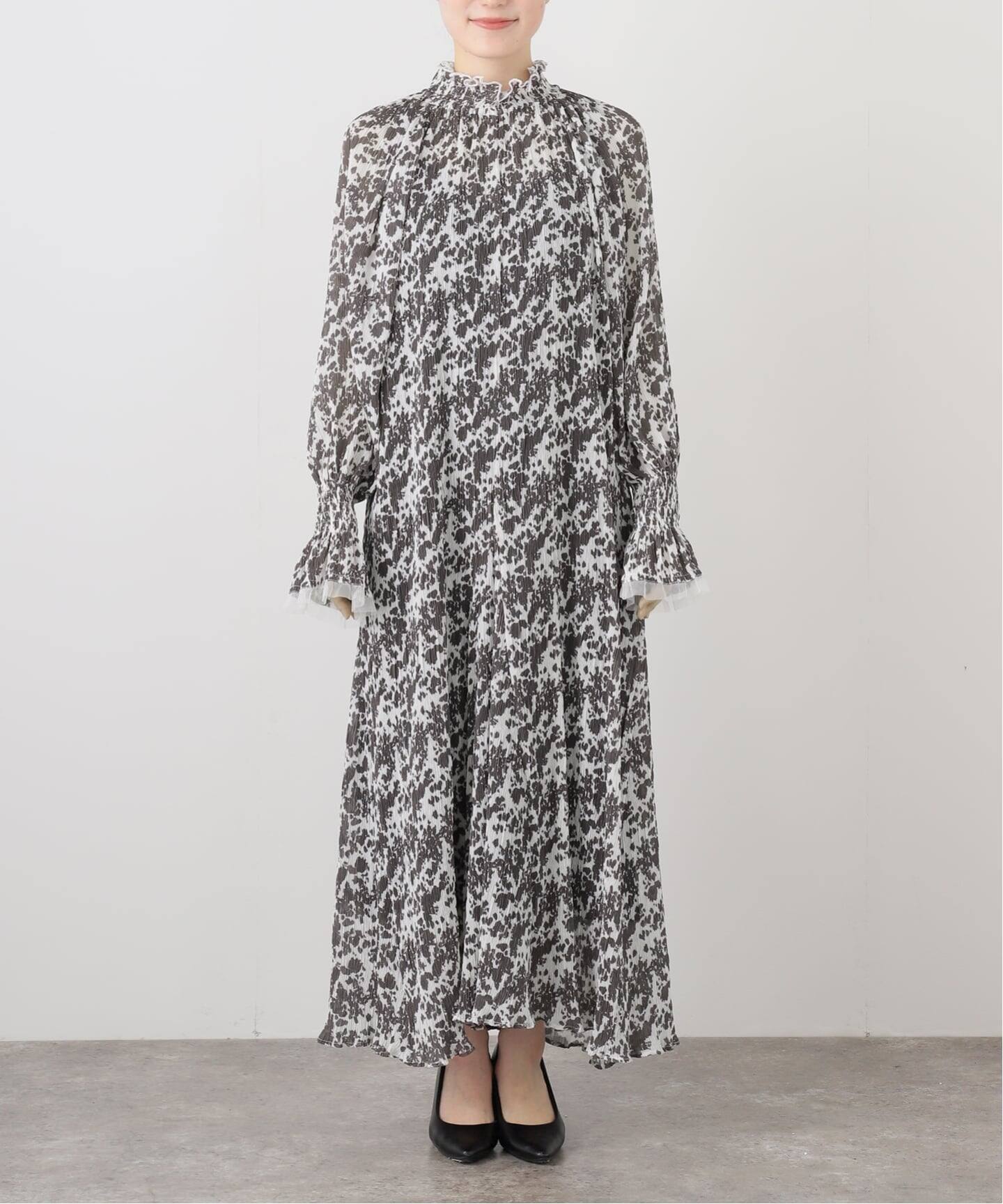 IENA LA BOUCLE プリントプリーツワンピース（ワンピース）｜IENA