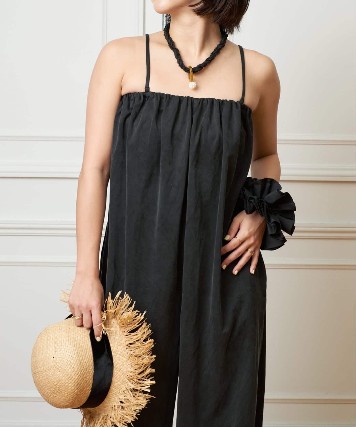 イエナ オールインワン つなぎ サロペット カジュアル 黒 イエナ オールインワン つなぎ サロペット カジュアル 黒 IENA