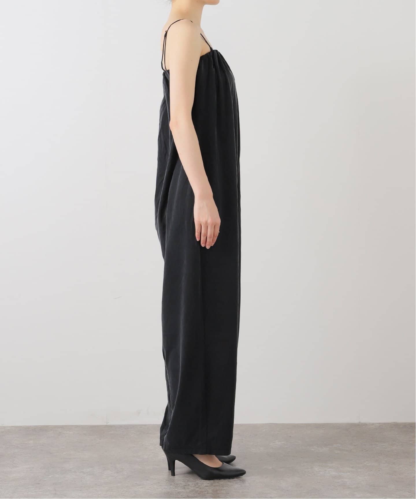 IENA LA BOUCLE キュプラベアオールインワン（つなぎ