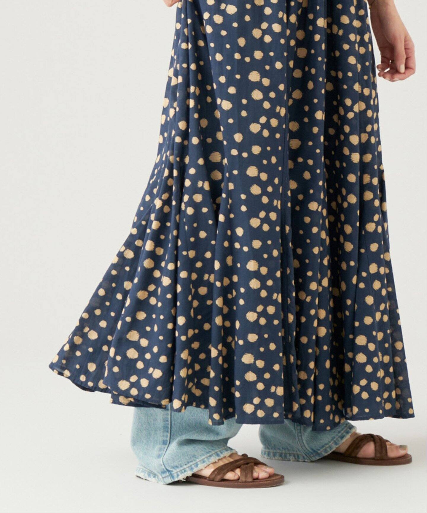 IENA LA BOUCLE ドットプリントワンピース（ワンピース）｜IENA 