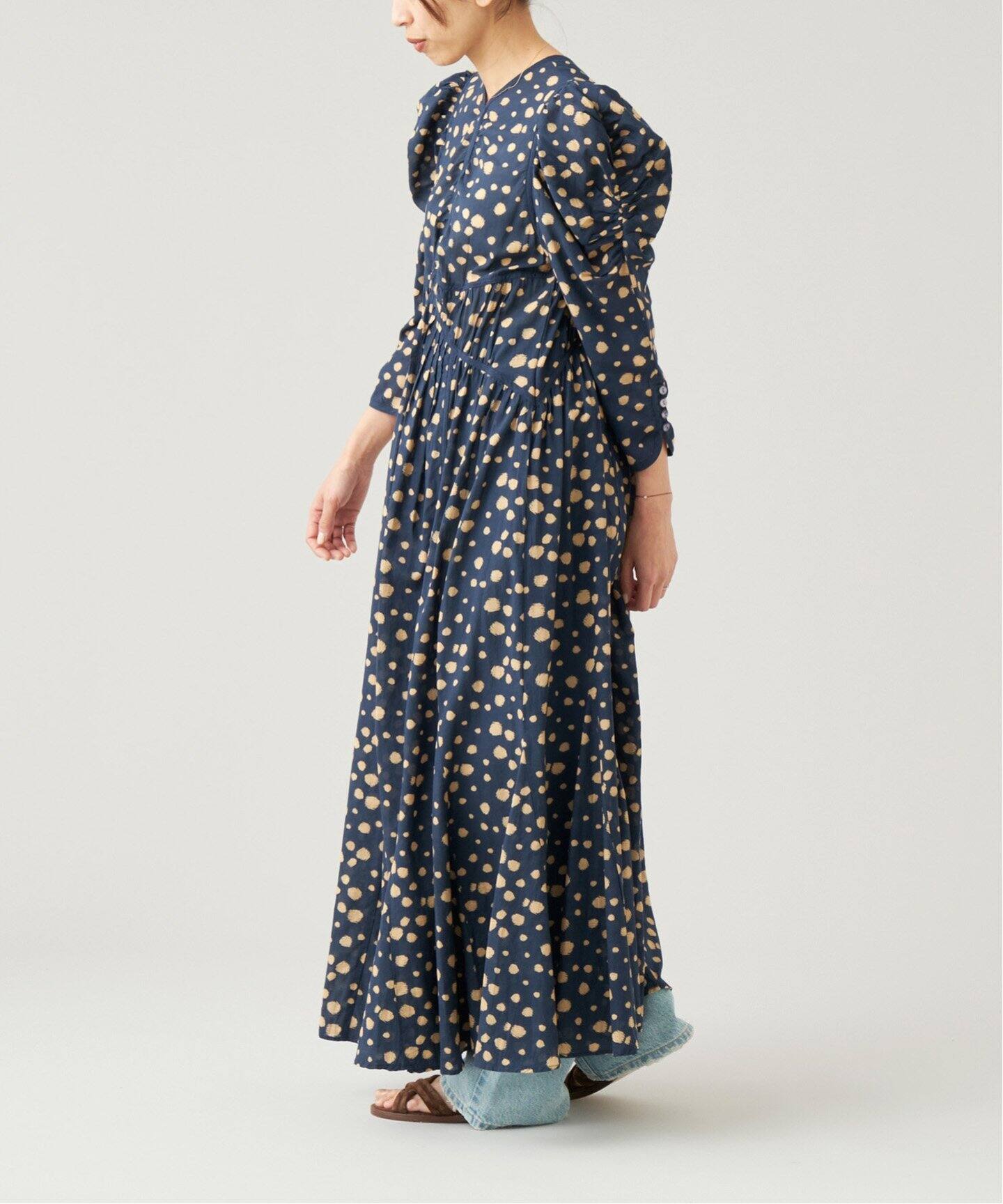 IENA LA BOUCLE ドットプリントワンピース（ワンピース）｜IENA  