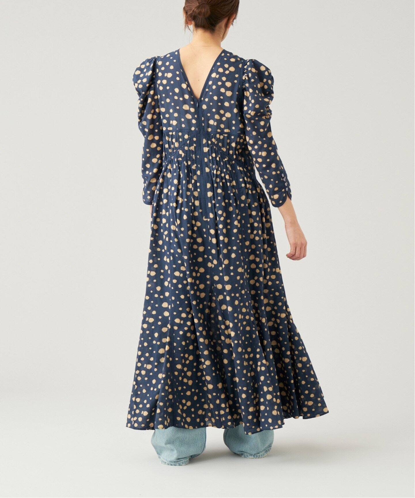 IENA LA BOUCLE ドットプリントワンピース（ワンピース）｜IENA 