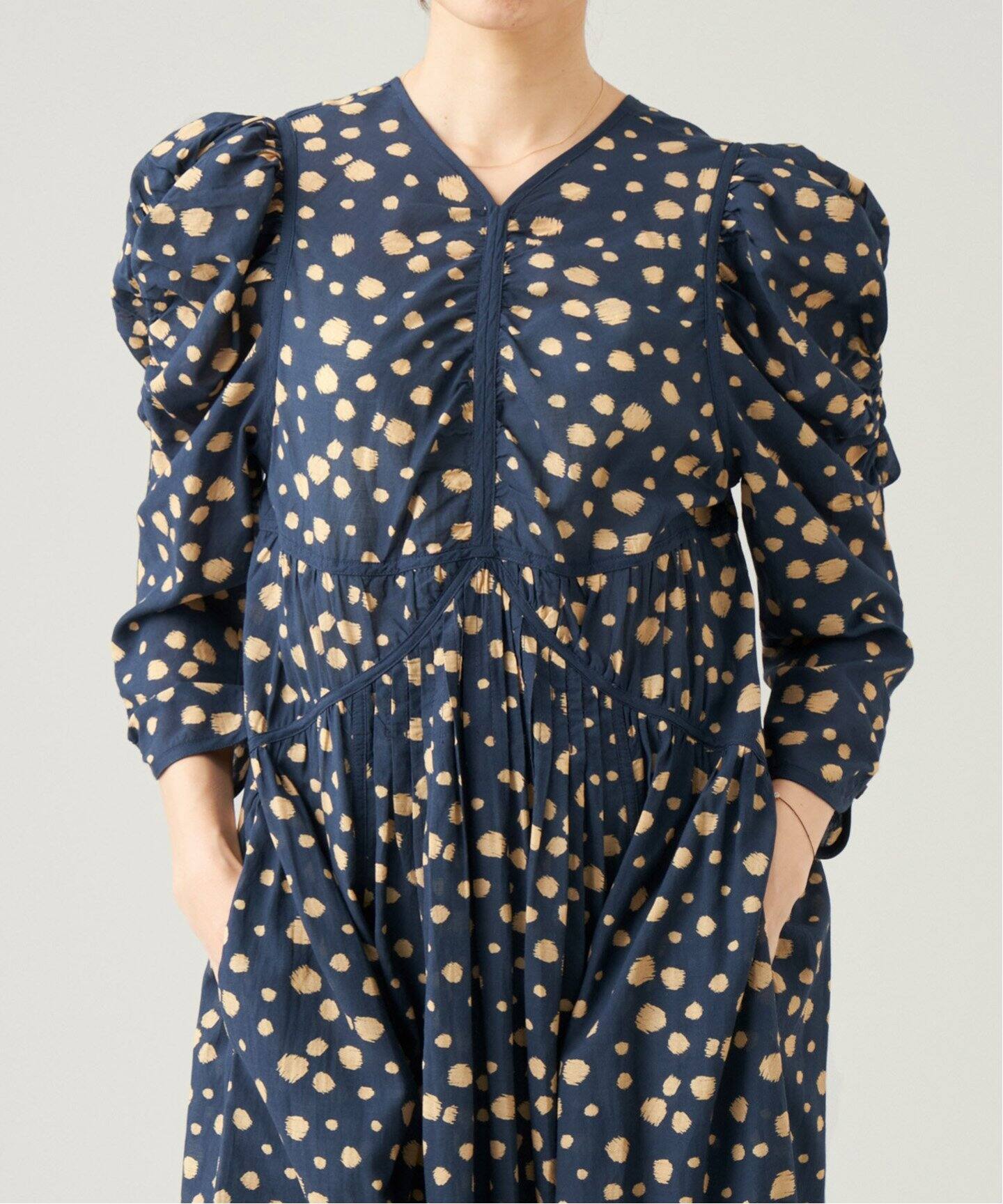 IENA LA BOUCLE ドットプリントワンピース（ワンピース）｜IENA  