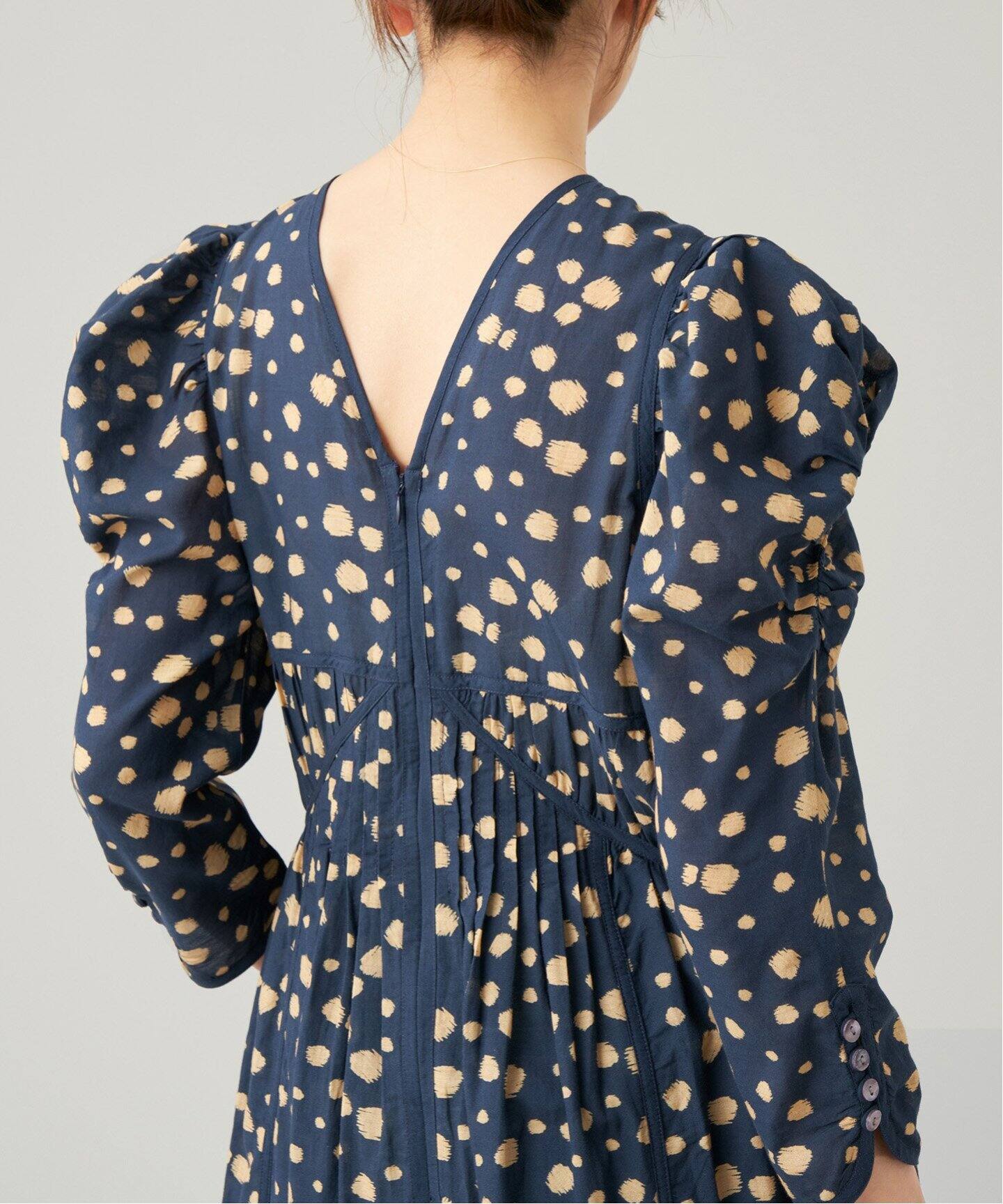IENA LA BOUCLE ドットプリントワンピース（ワンピース）｜IENA 