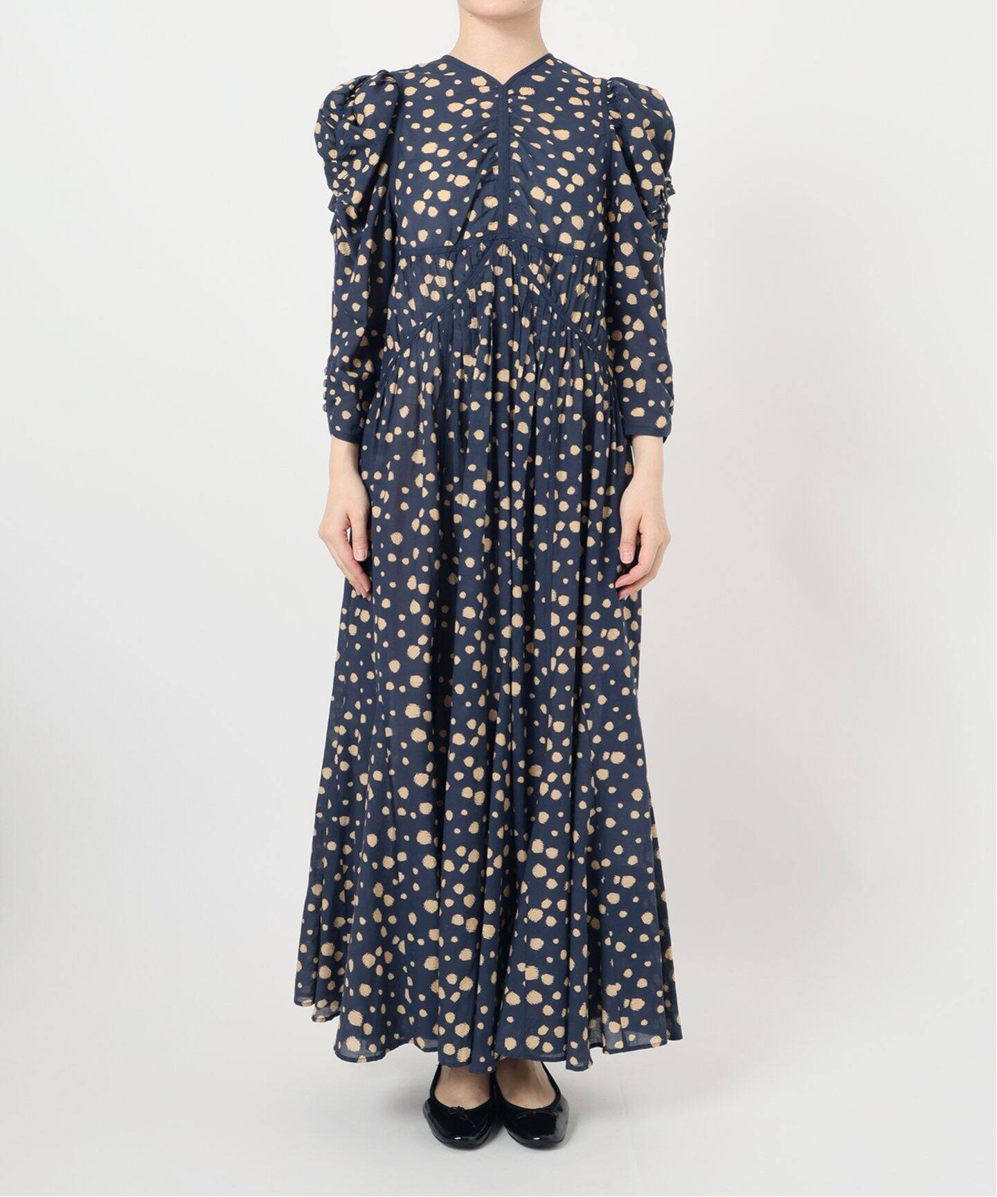 IENA LA BOUCLE ドットプリントワンピース（ワンピース）｜IENA  