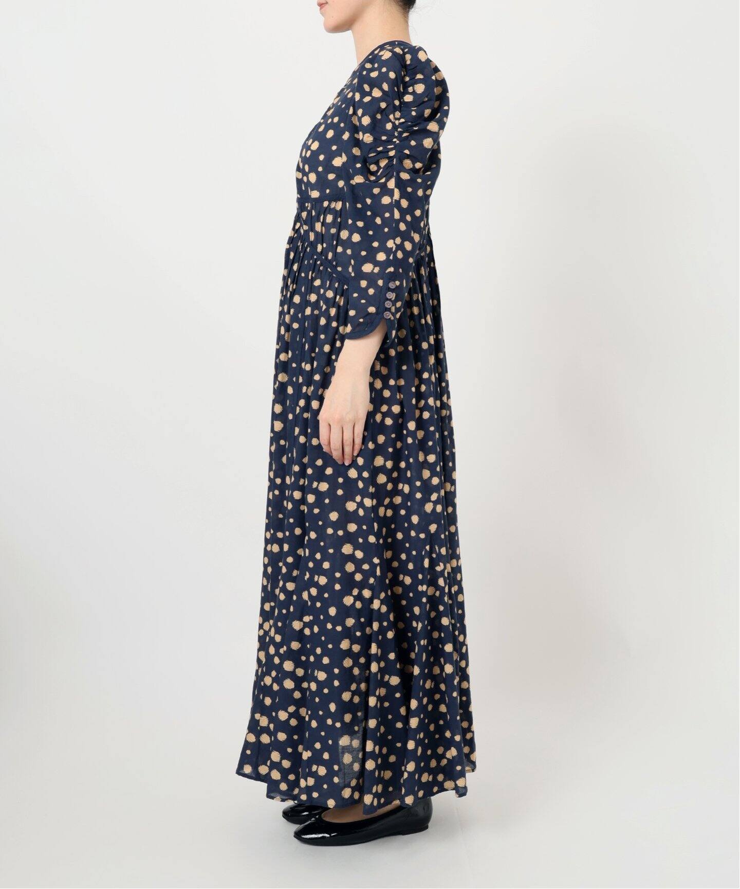 IENA LA BOUCLE ドットプリントワンピース（ワンピース）｜IENA  