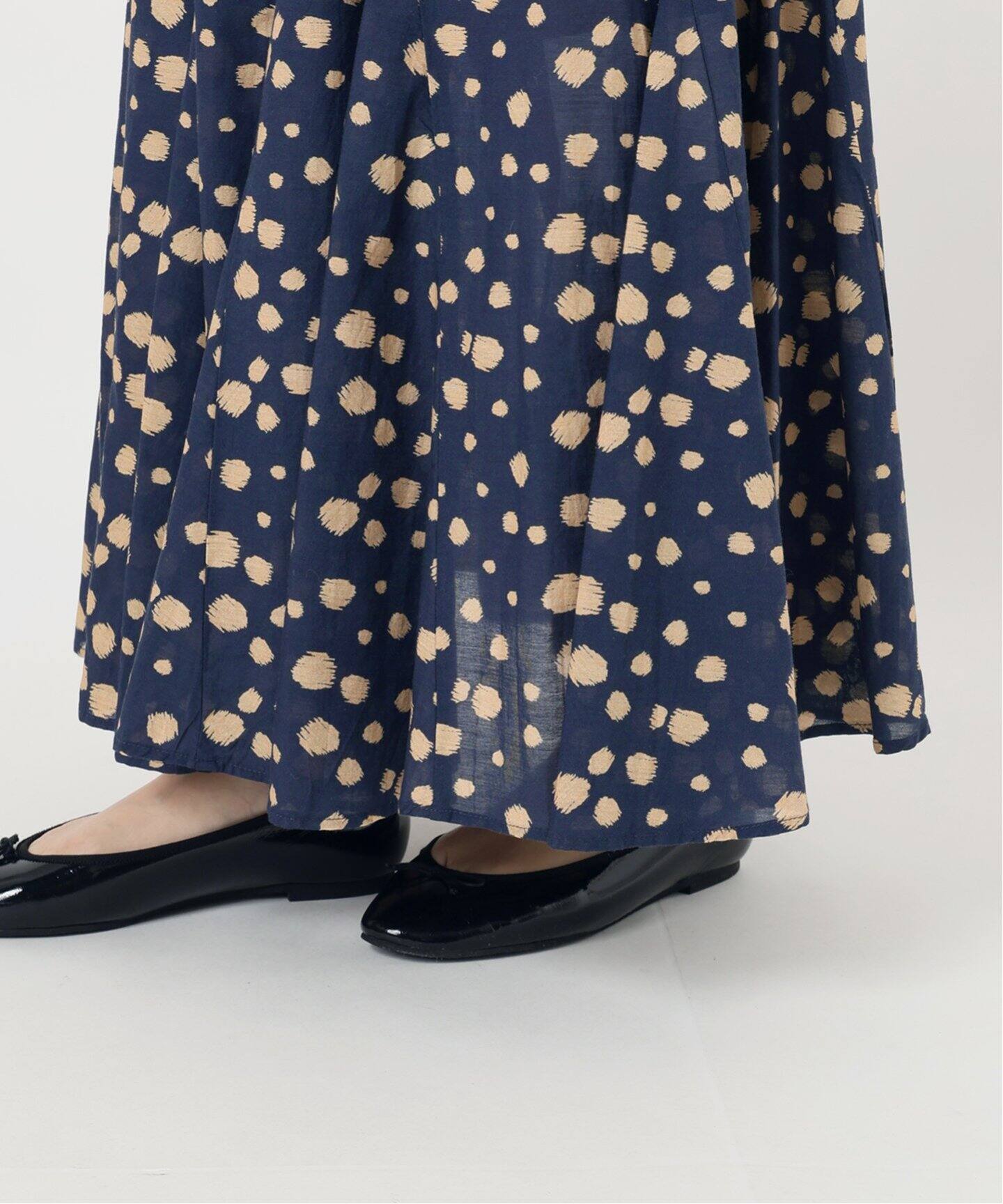 IENA LA BOUCLE ドットプリントワンピース（ワンピース）｜IENA  