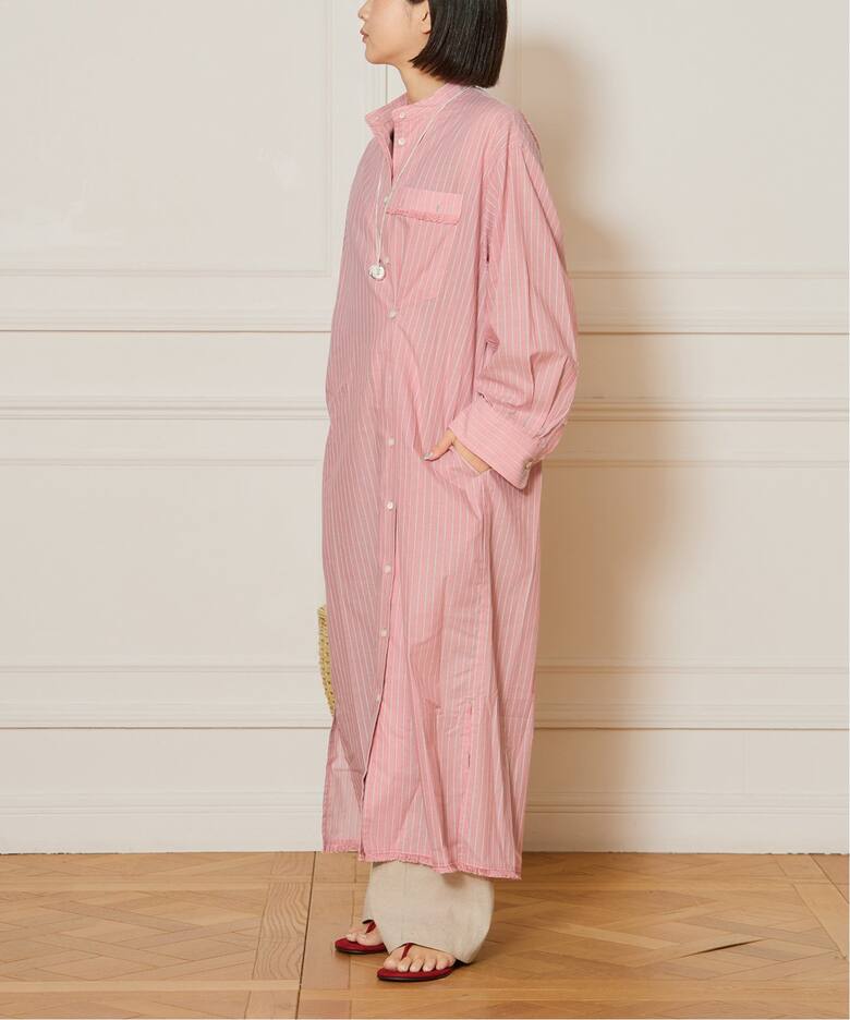 IENA LA BOUCLE ストライプシャツワンピース（ワンピース）｜IENA 