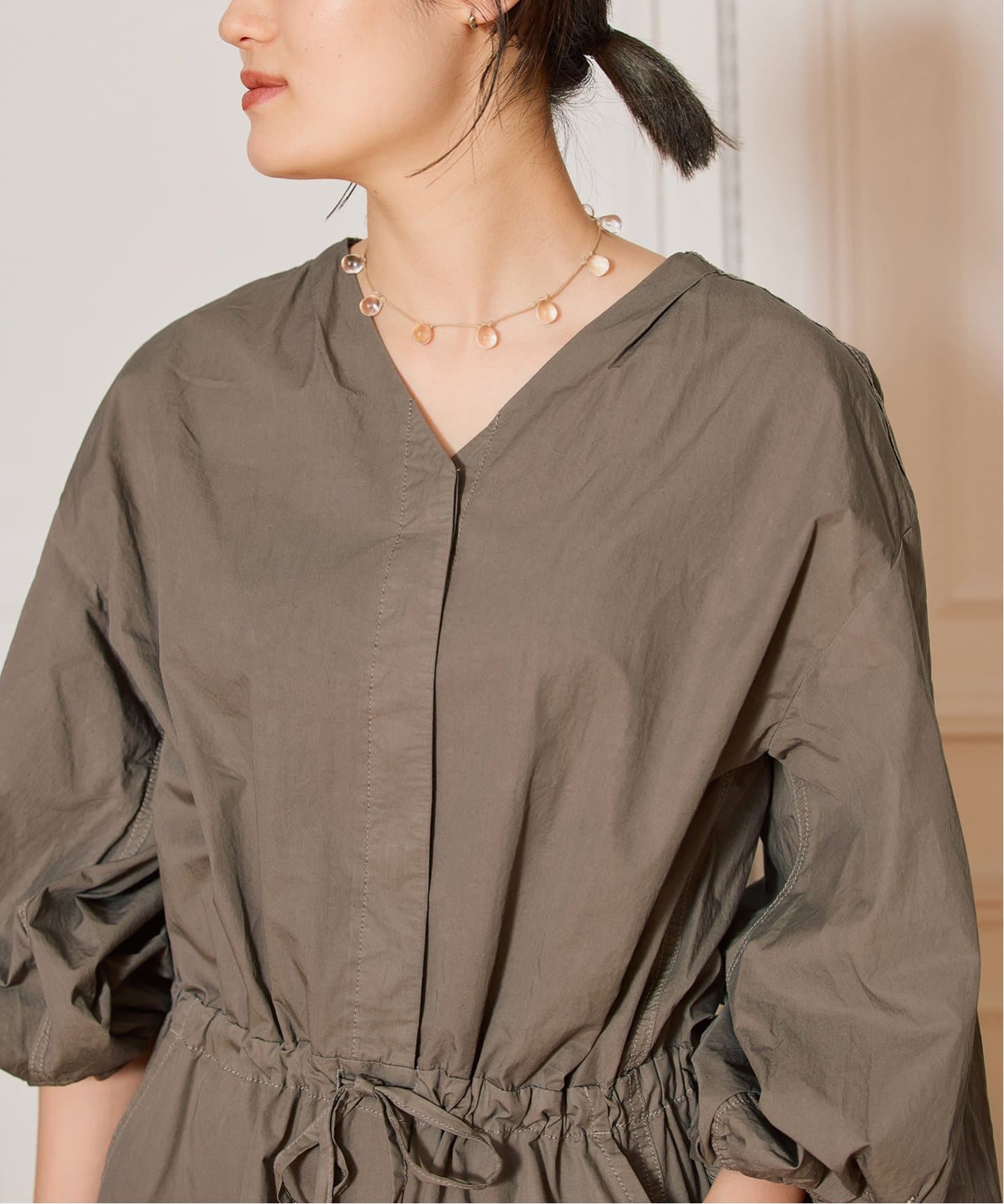 IENA LA BOUCLE ピースダイジャンプスーツ（つなぎ
