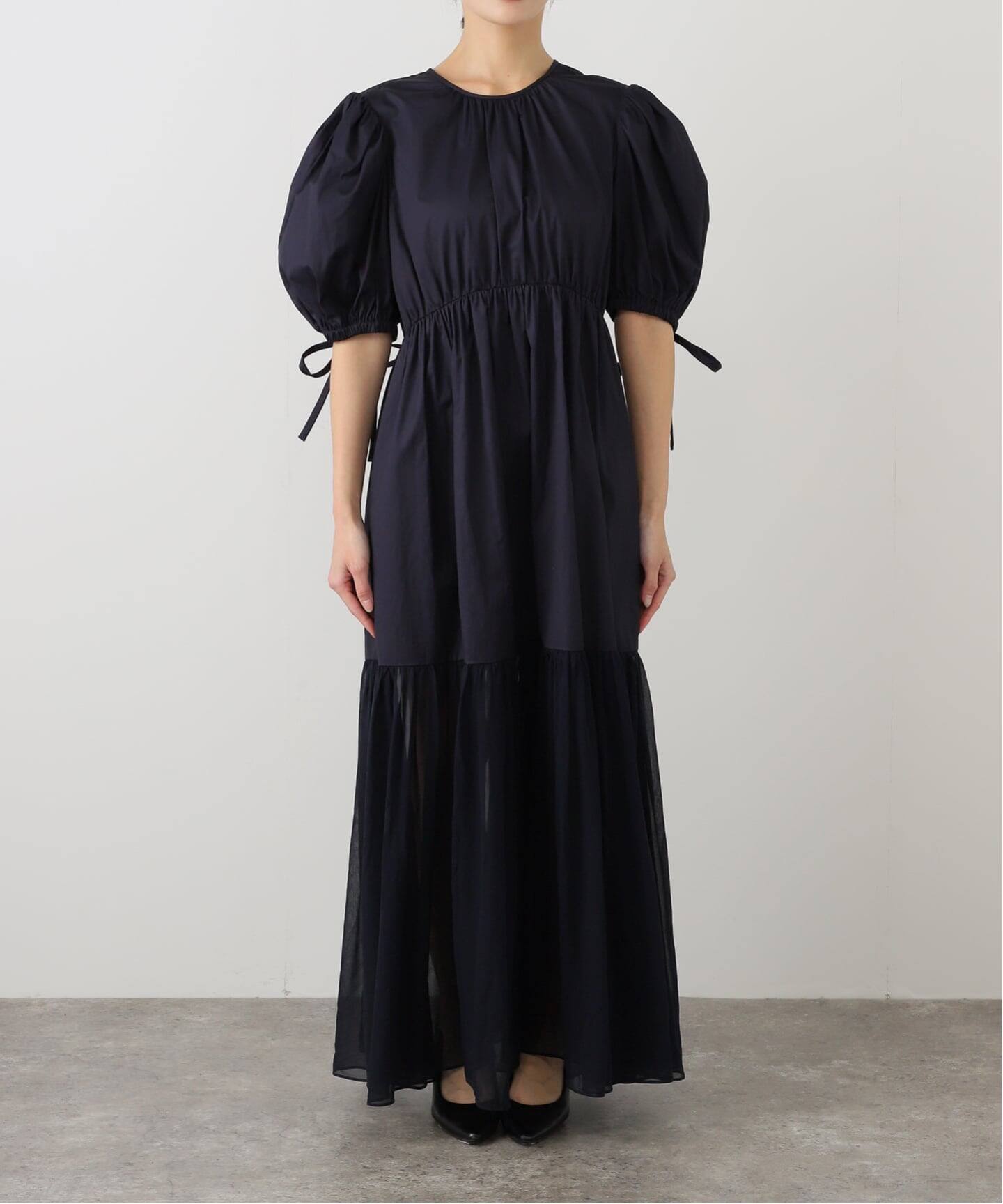 ❤️即発UllaJohsonウラジョンスン新品ワンピース ULLA JOHNSON/ウラ ジョンソン collage short sleeve midi d PF250155