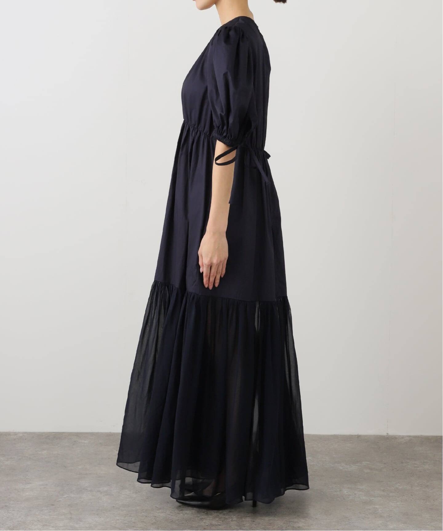 ULLA JOHNSON/ウラ ジョンソン collage short sleeve midi d PF250155 