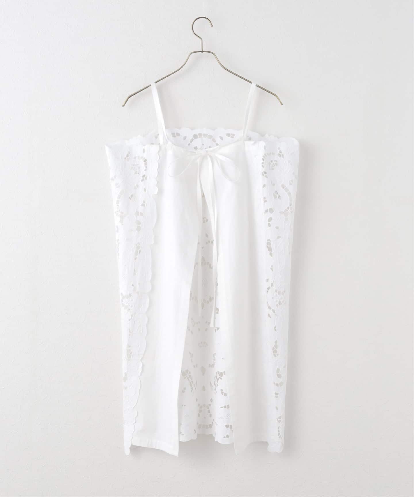 HERITER/エリテ cutwork parts tablecloth aprondr H0-00-7045