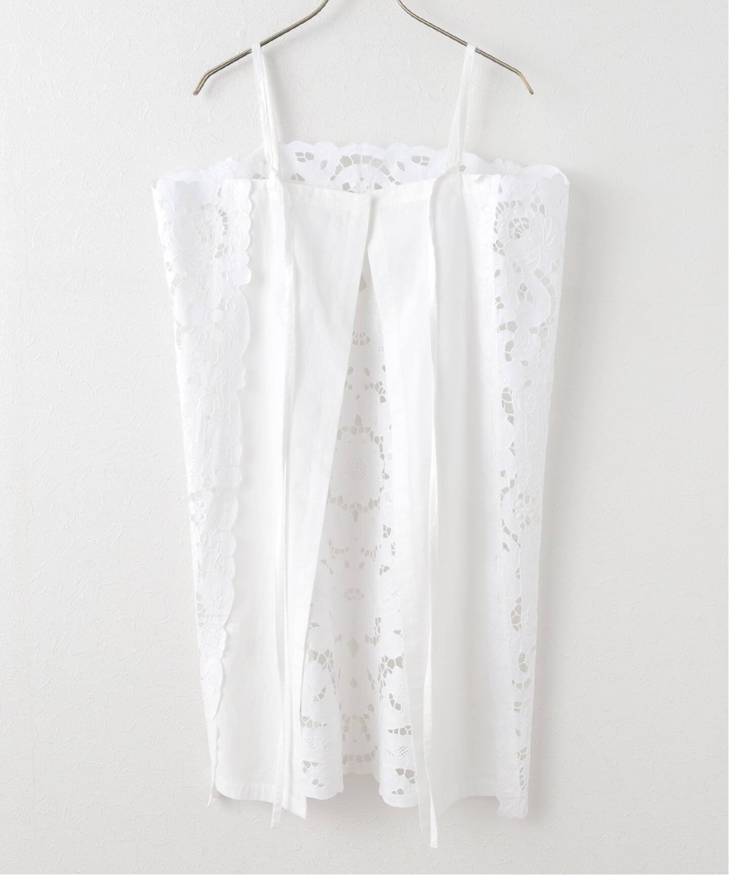 HERITER/エリテ cutwork parts tablecloth aprondr H0-00-7045