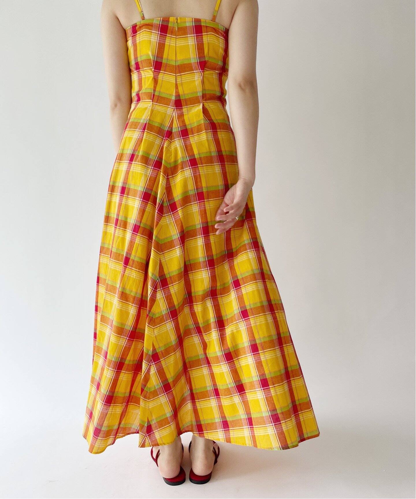 DELIY/デリー cotton madras check ドレス DLY-116158（ワンピース 