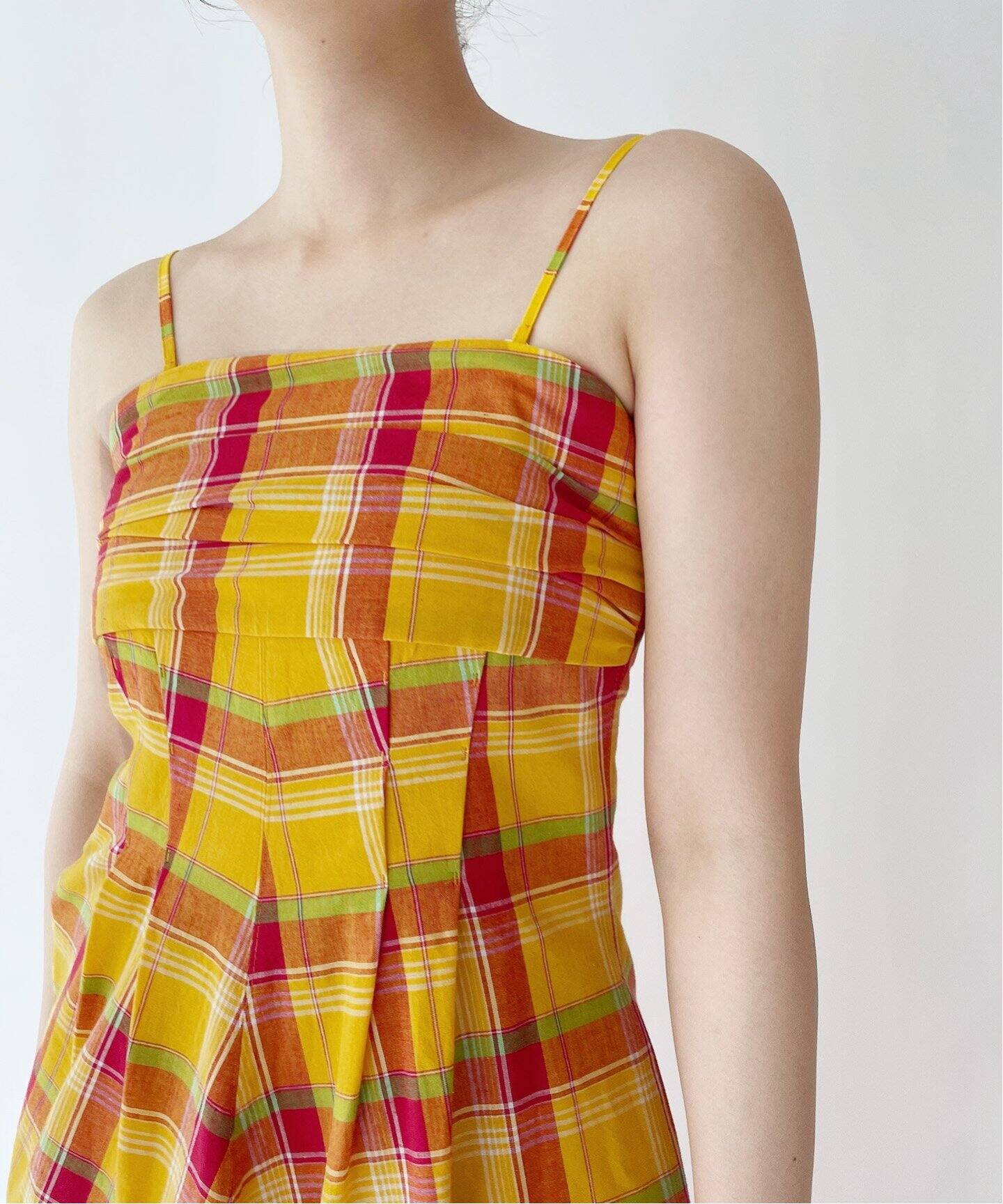 DELIY/デリー cotton madras check ドレス DLY-116158（ワンピース 