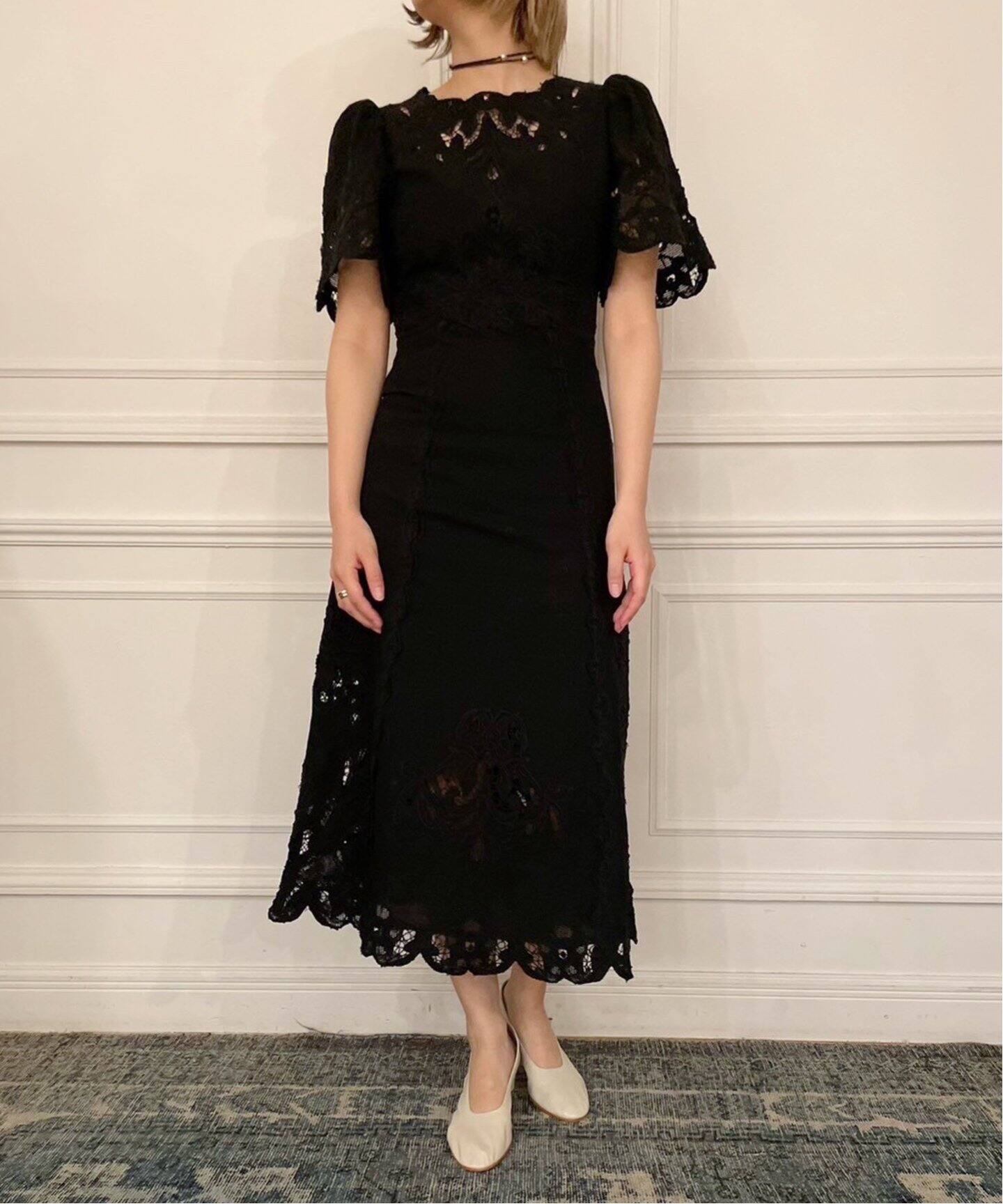 SEA NEW YORK/シー ニューヨーク PRE GIANNA LACE S/SLV MIDI RS25-031 